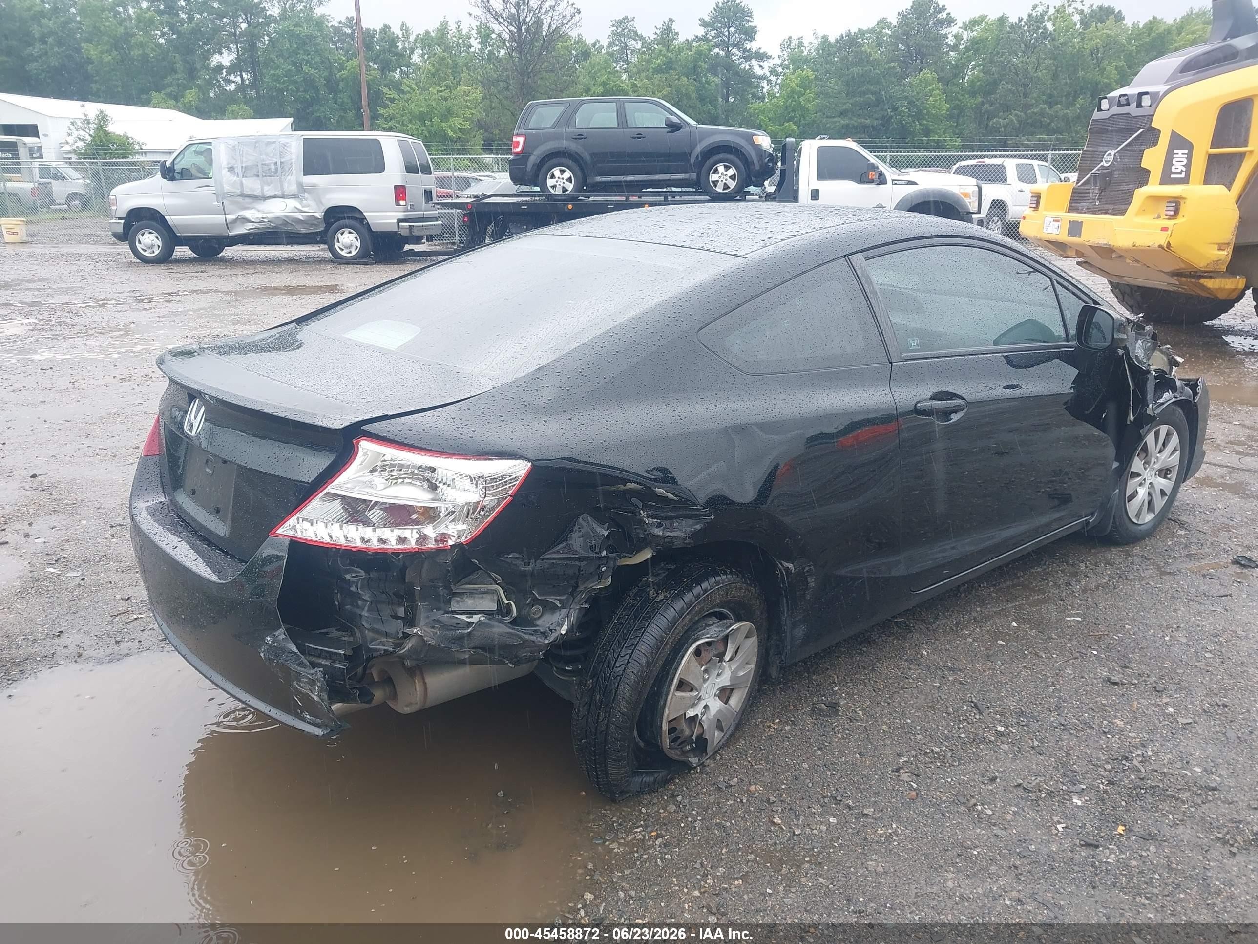 2012 Honda Civic Lx Черный vin: 2HGFG3B52CH525014