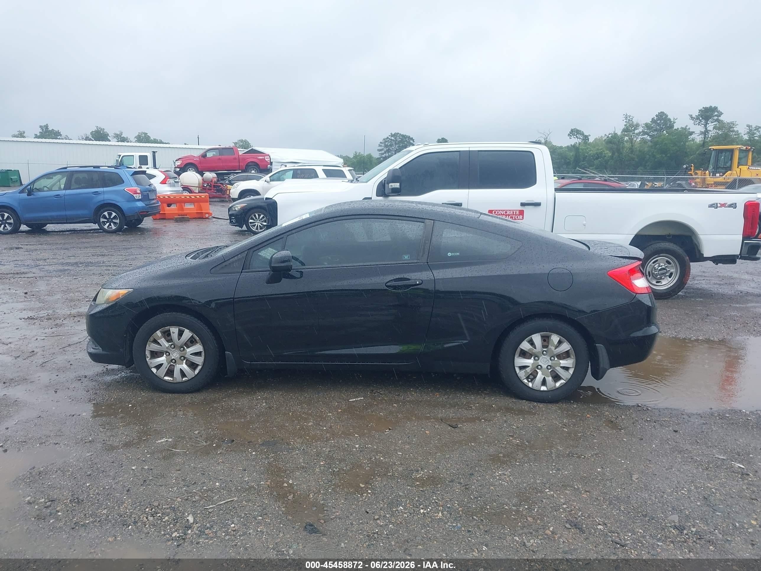 2012 Honda Civic Lx Черный vin: 2HGFG3B52CH525014