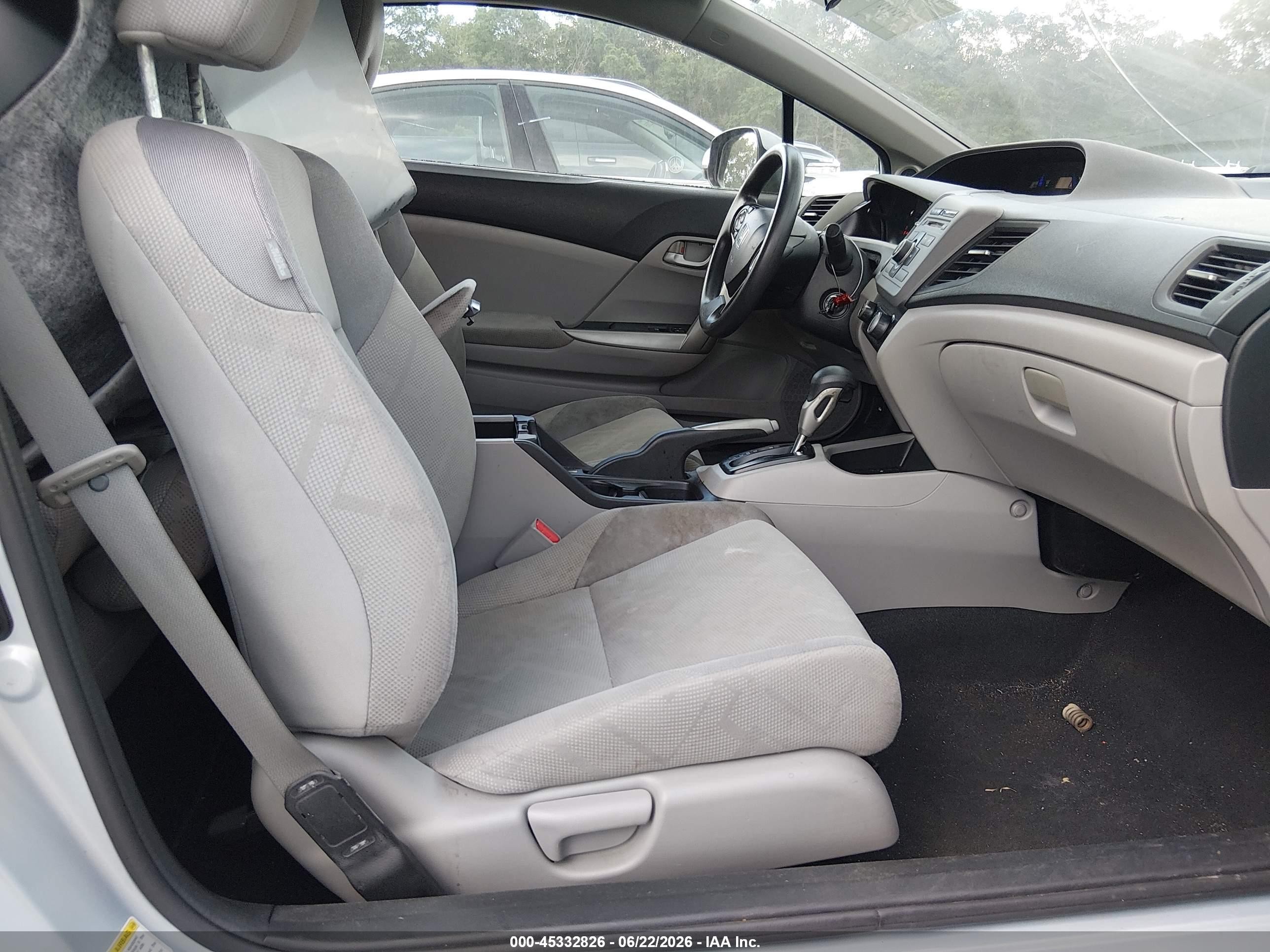 2012 Honda Civic Lx Серый vin: 2HGFG3B52CH532366