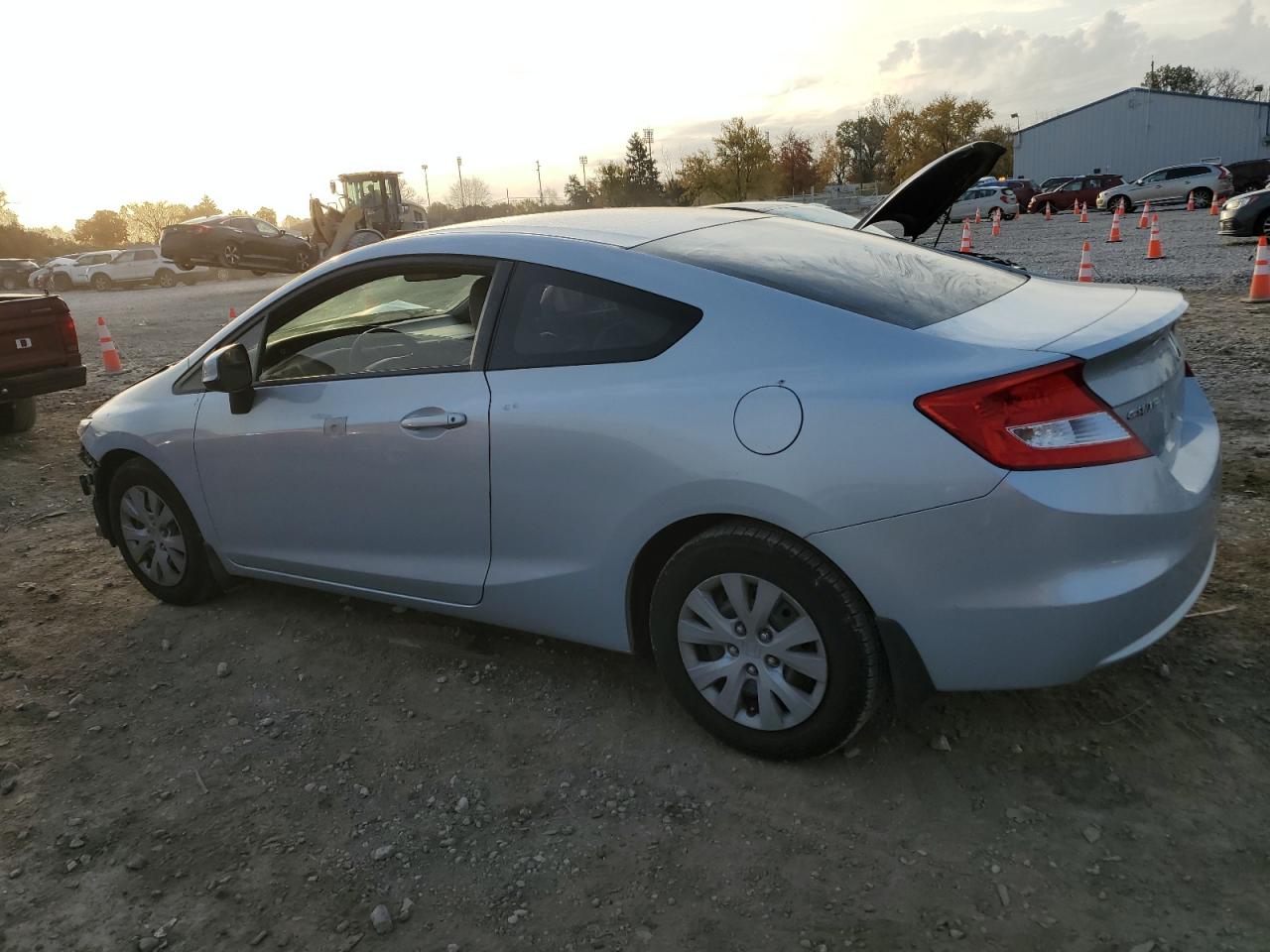 2012 Honda Civic Lx Gray vin: 2HGFG3B52CH542881