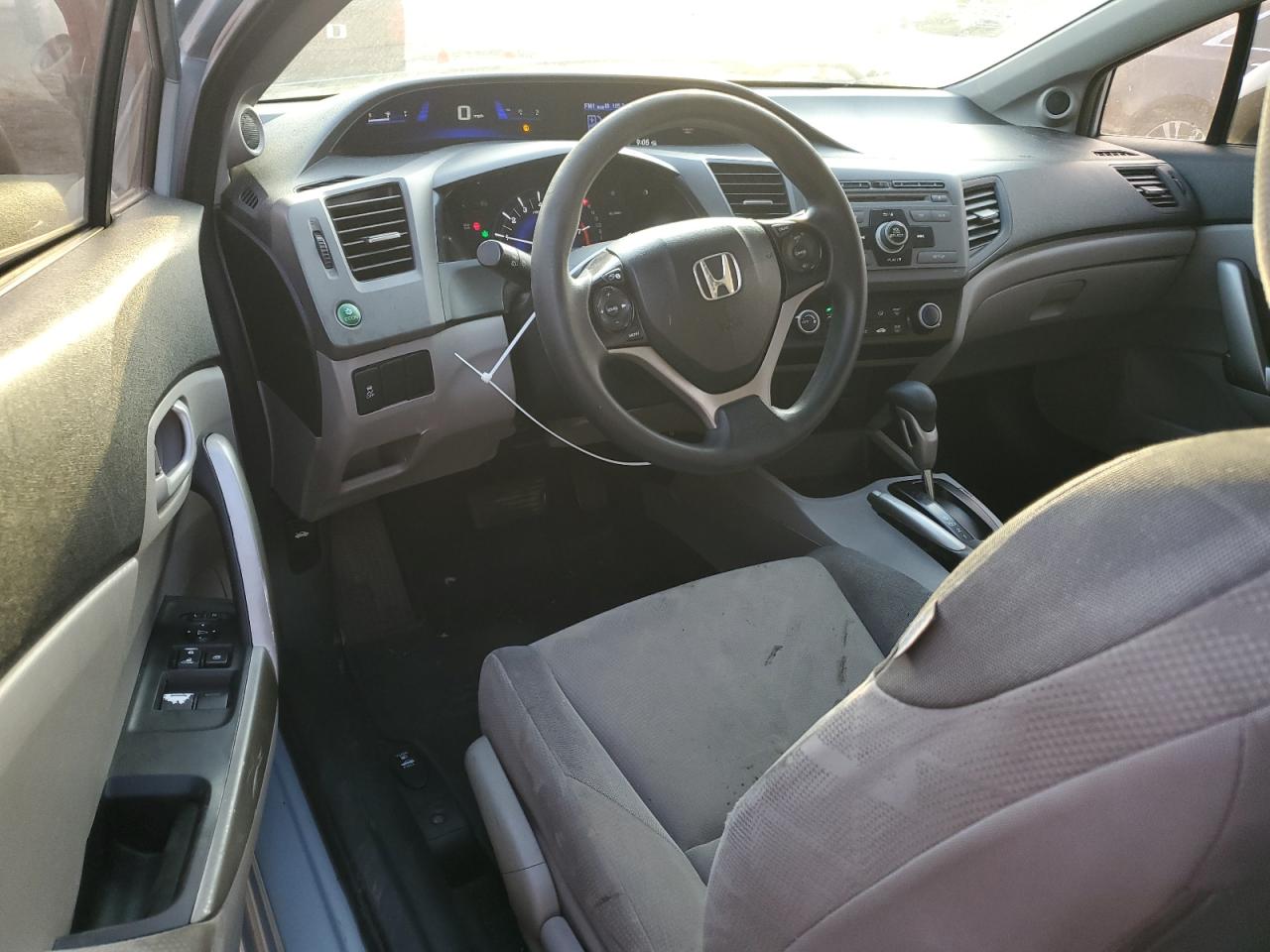 2012 Honda Civic Lx Gray vin: 2HGFG3B52CH542881