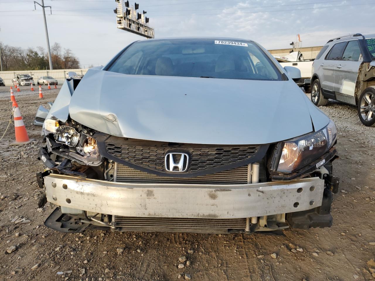 2012 Honda Civic Lx Gray vin: 2HGFG3B52CH542881