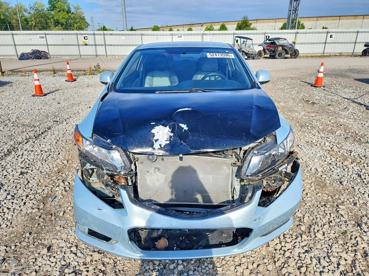 2012 Honda Civic Lx Turquoise vin: 2HGFG3B52CH542881
