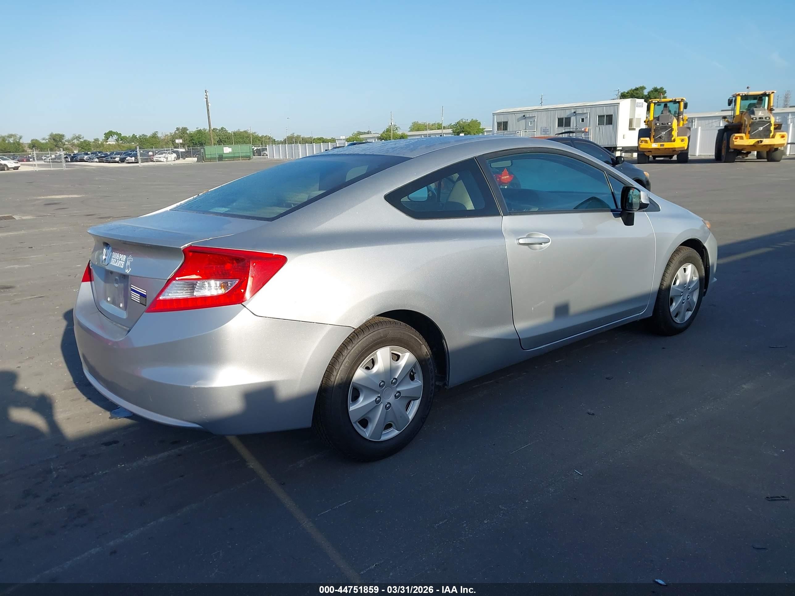 2012 Honda Civic Lx Silver vin: 2HGFG3B52CH557655