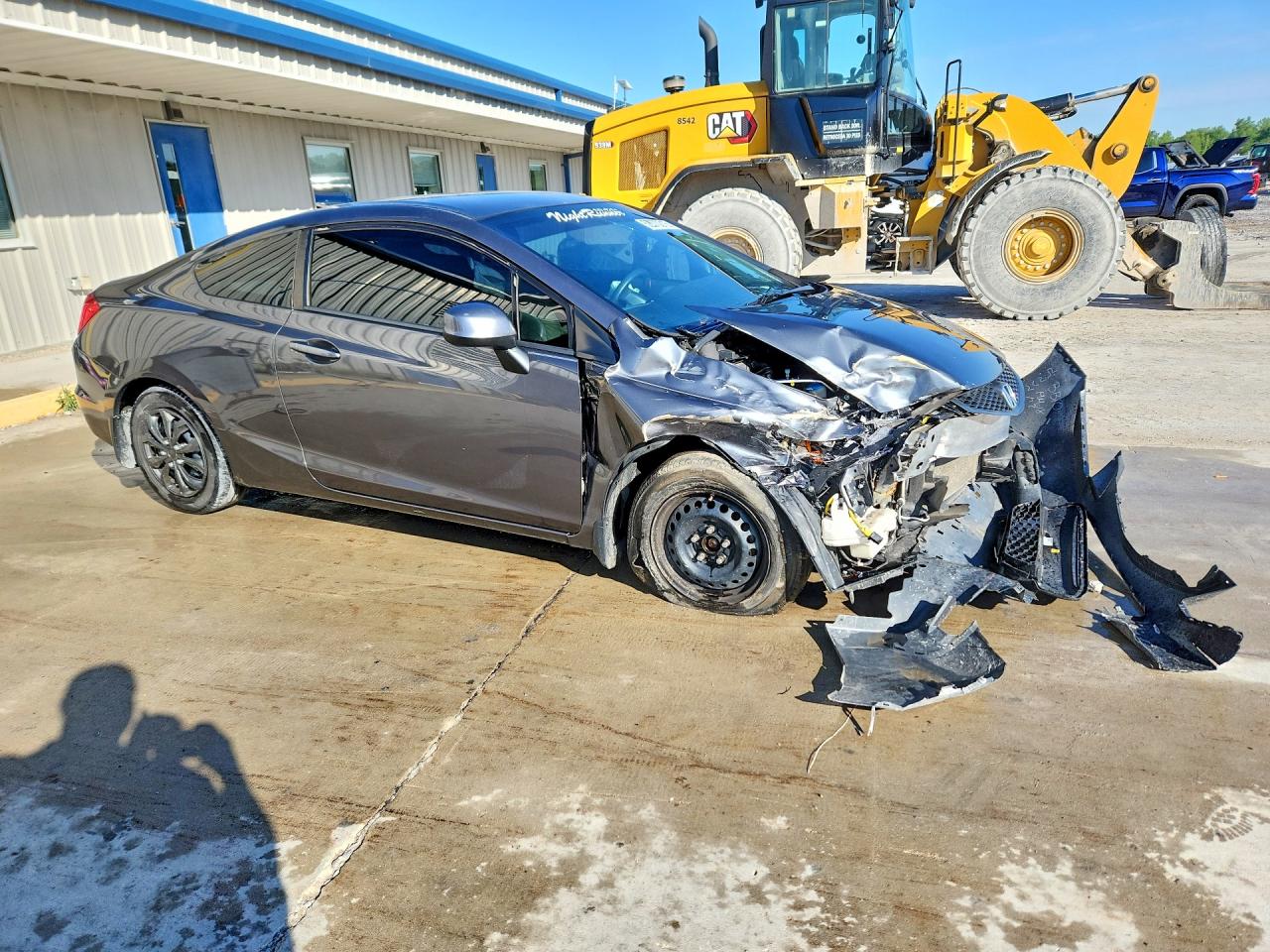 2012 Honda Civic Lx Gray vin: 2HGFG3B52CH561253