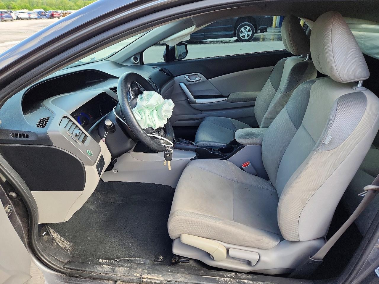 2012 Honda Civic Lx Gray vin: 2HGFG3B52CH561253