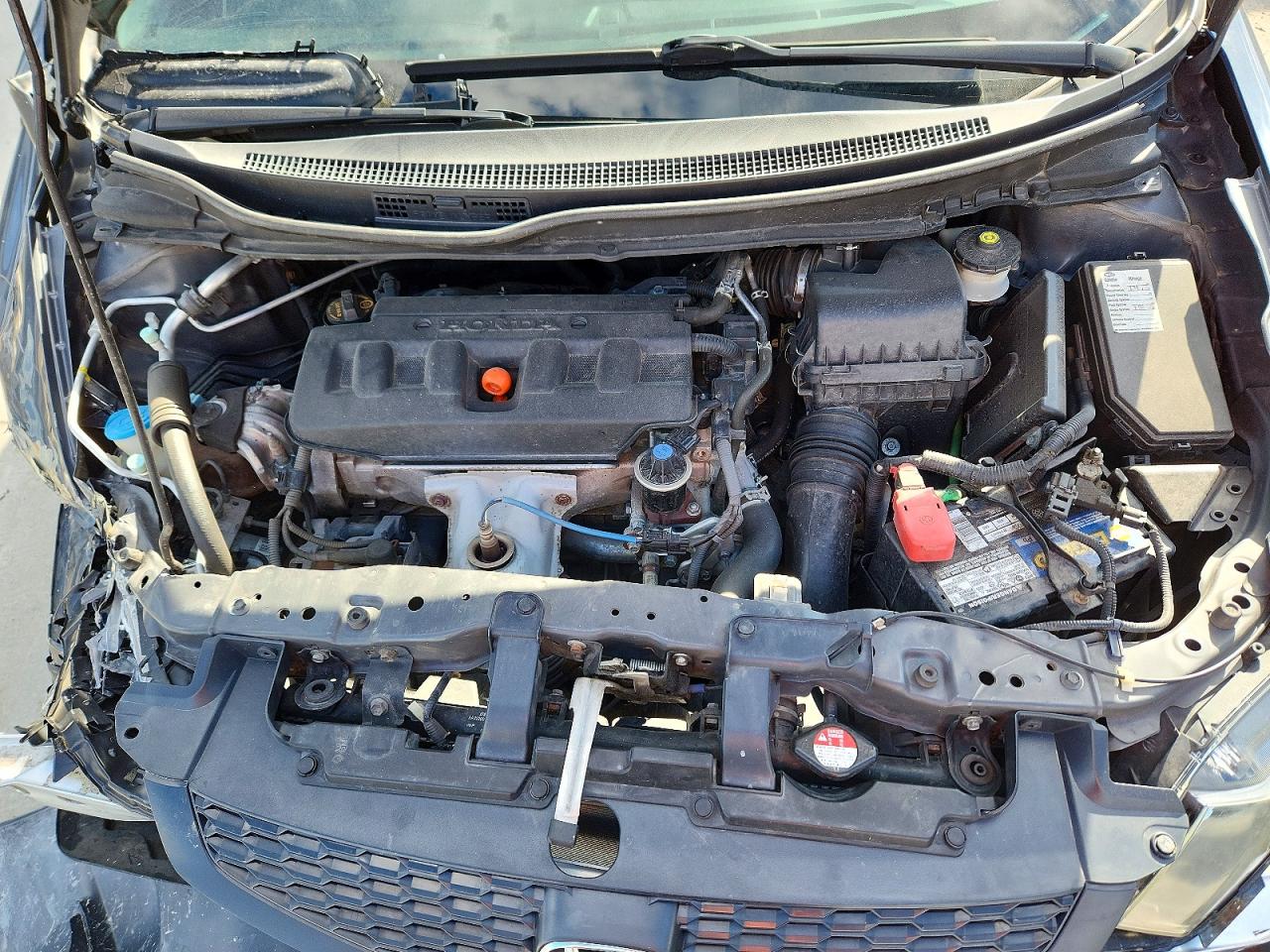 2012 Honda Civic Lx Gray vin: 2HGFG3B52CH561253