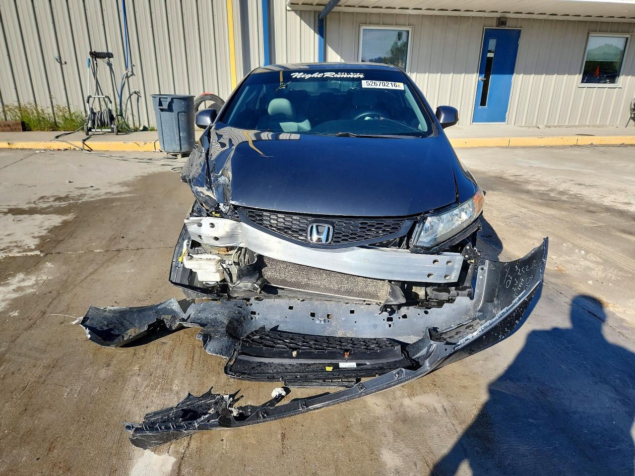 2012 Honda Civic Lx Gray vin: 2HGFG3B52CH561253