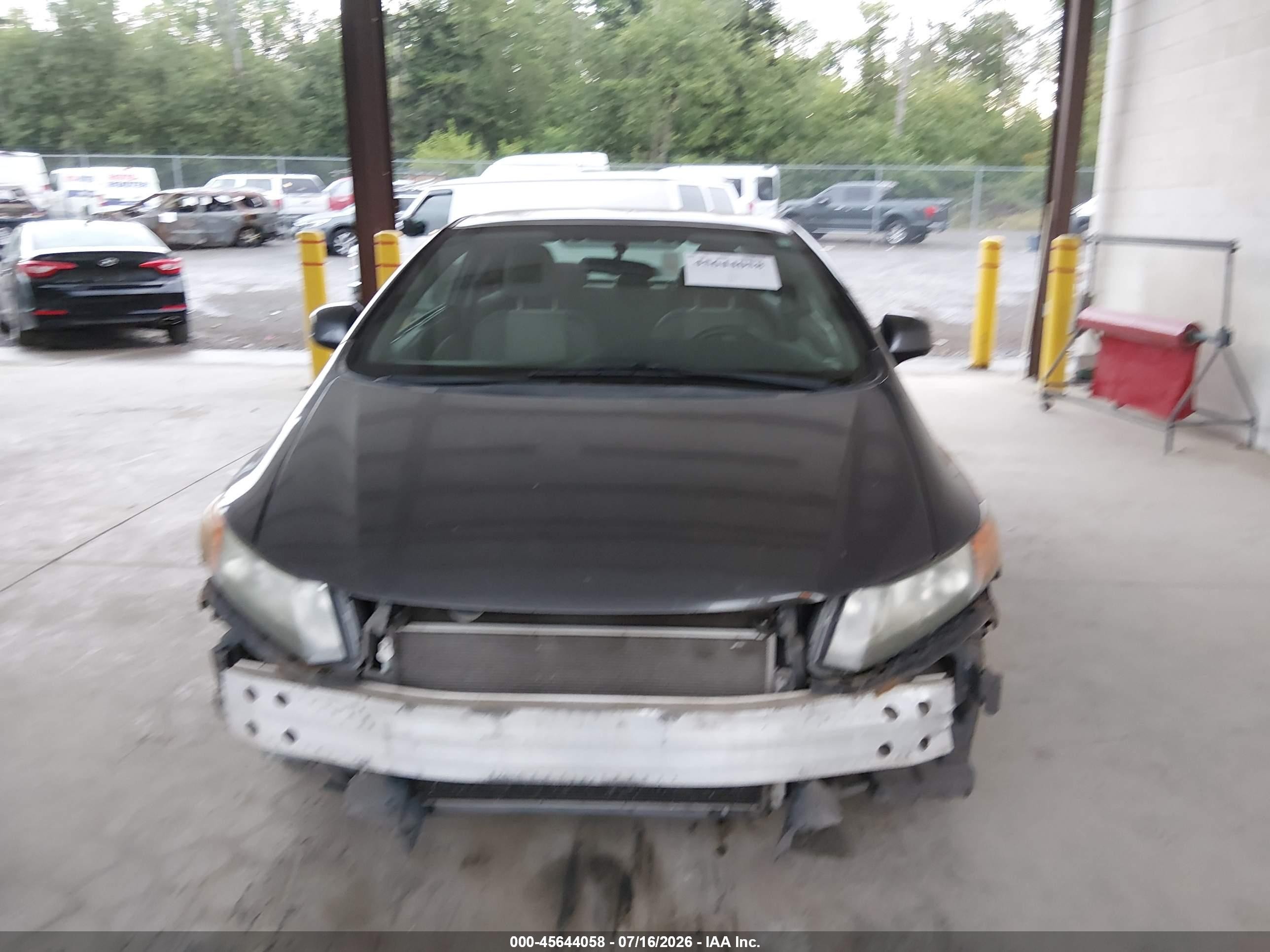 2012 Honda Civic Lx Gray vin: 2HGFG3B52CH563780