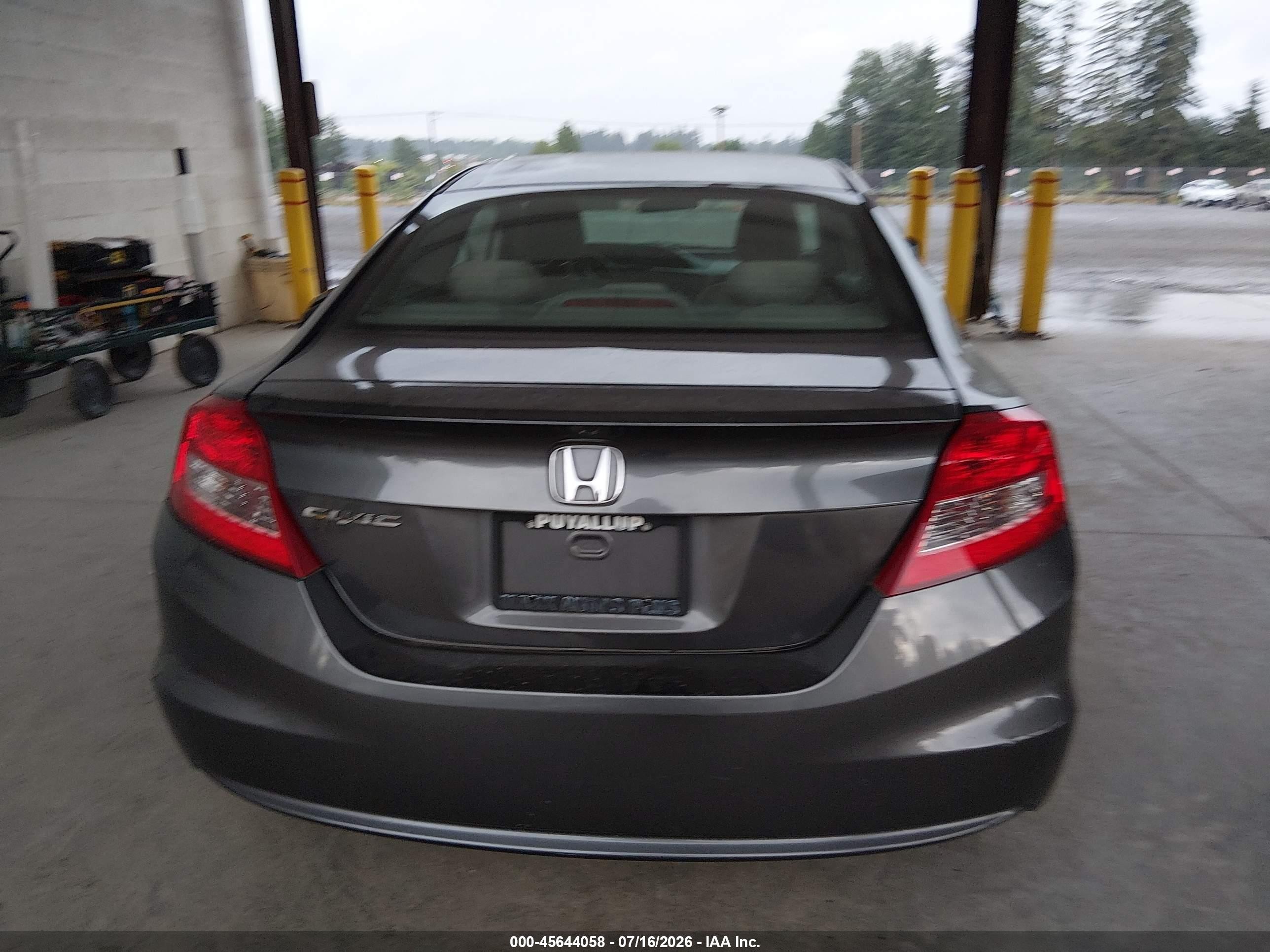 2012 Honda Civic Lx Gray vin: 2HGFG3B52CH563780