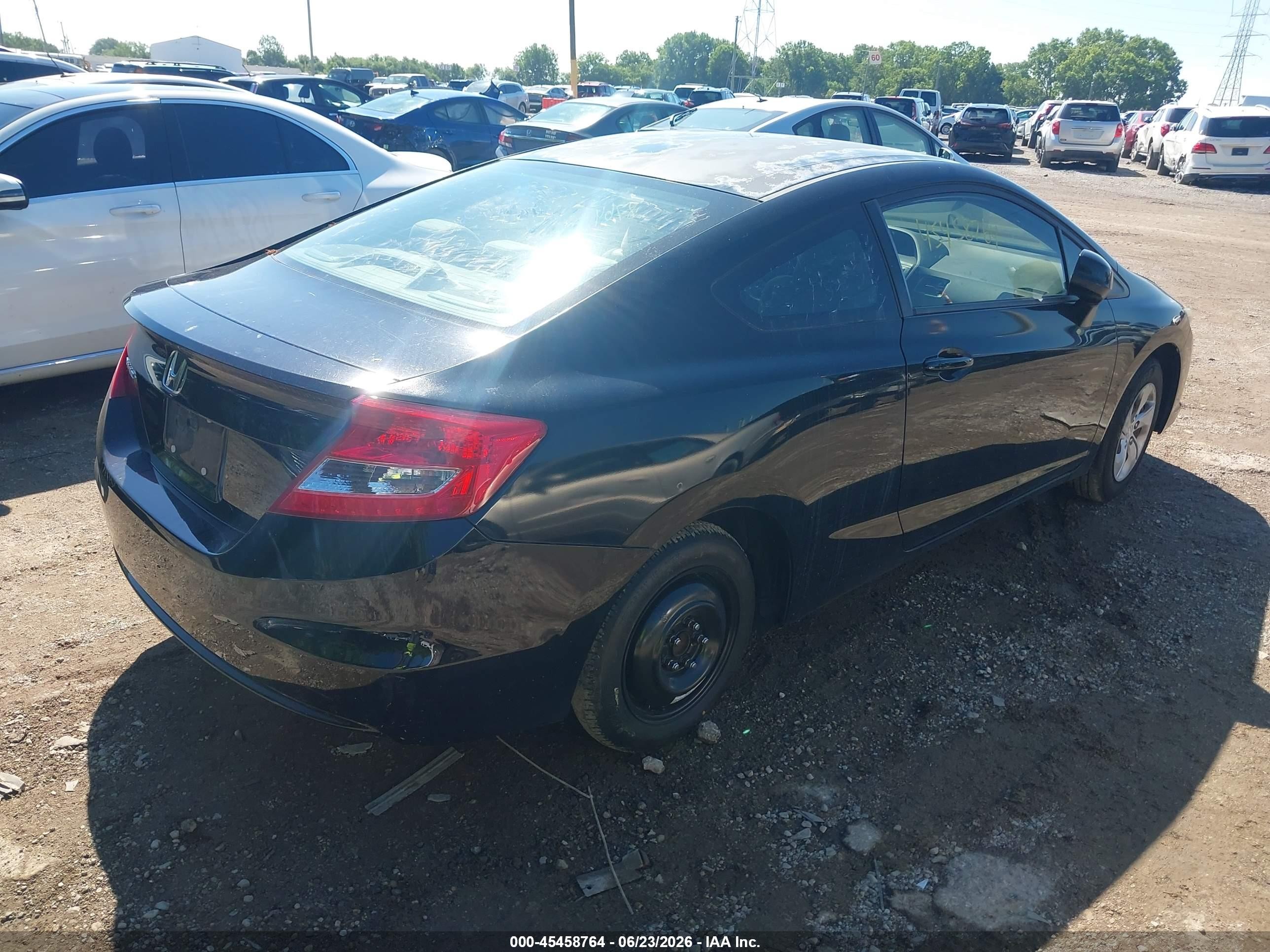 2013 Honda Civic Lx Black vin: 2HGFG3B52DH501748