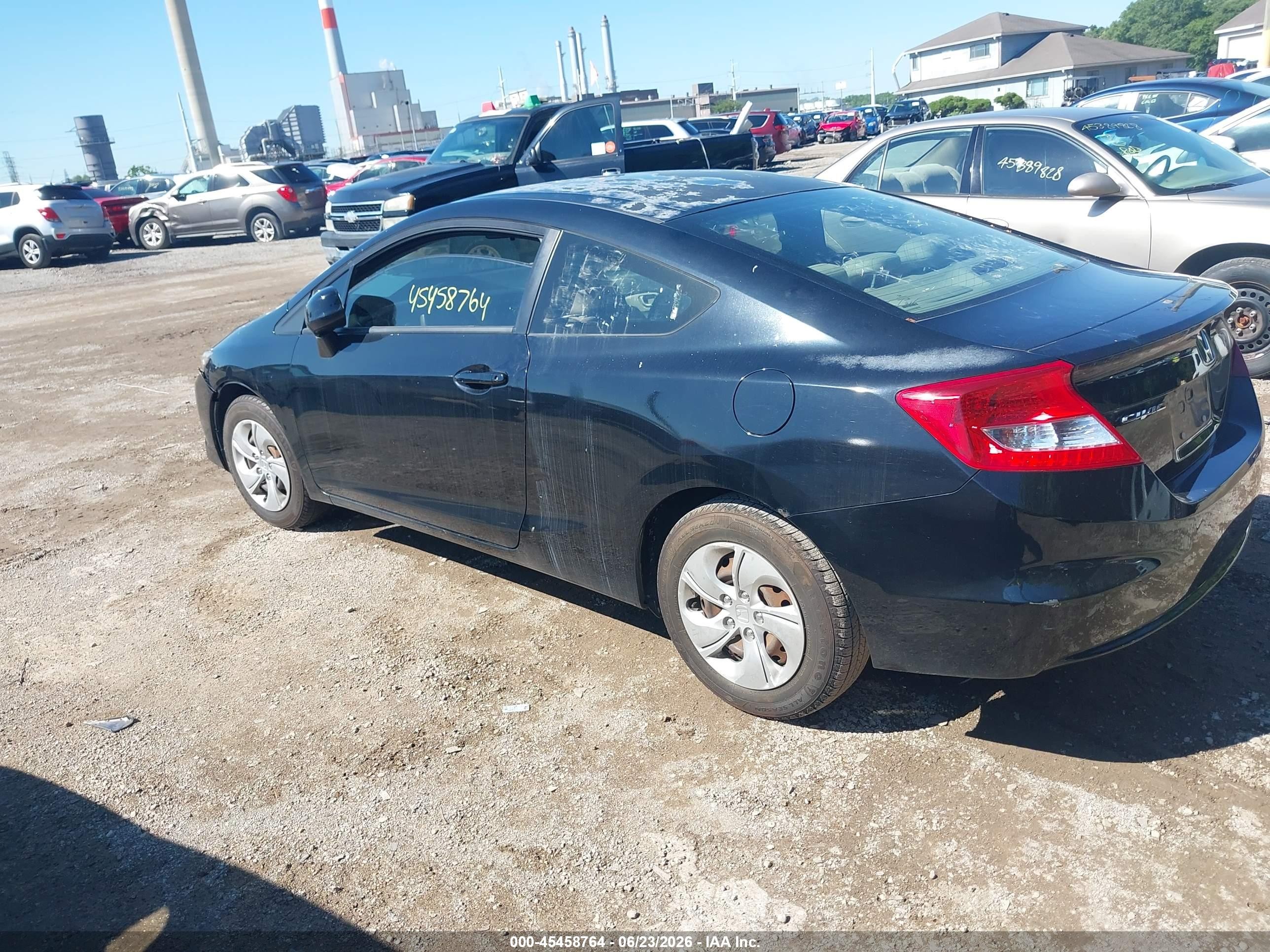 2013 Honda Civic Lx Black vin: 2HGFG3B52DH501748