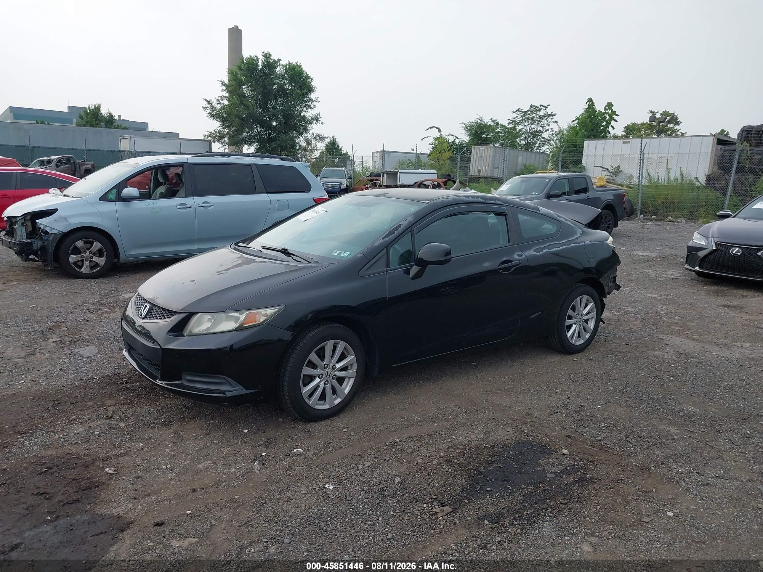 2013 Honda Civic Lx Black vin: 2HGFG3B52DH508487