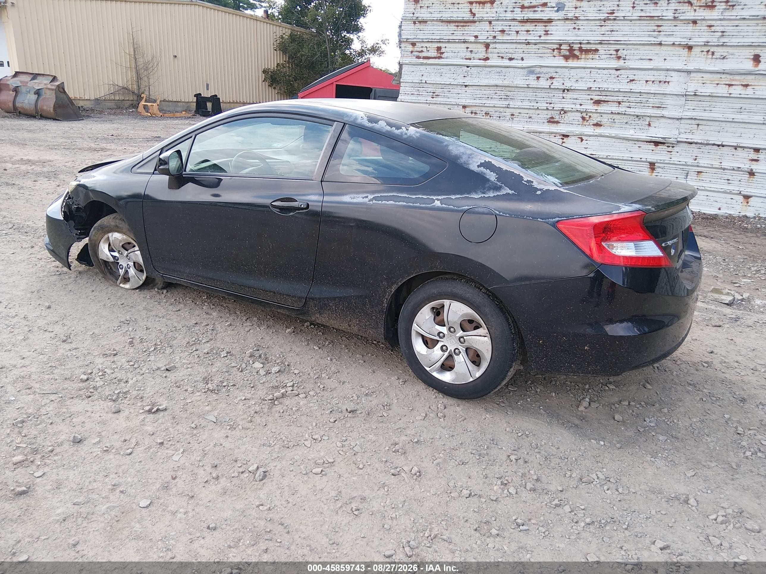 2013 Honda Civic Lx Black vin: 2HGFG3B52DH515388