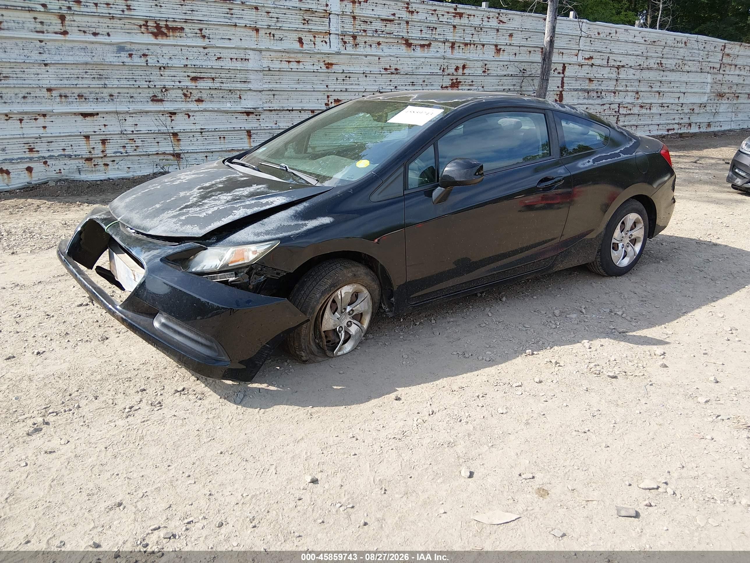 2013 Honda Civic Lx Black vin: 2HGFG3B52DH515388
