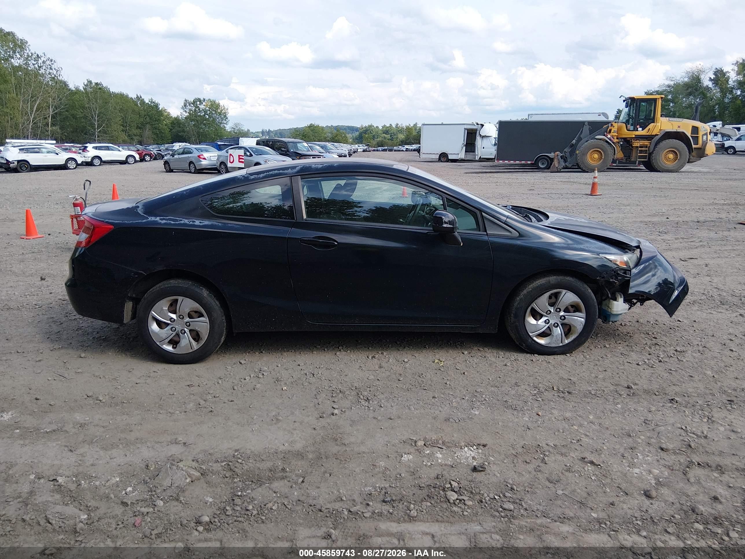 2013 Honda Civic Lx Black vin: 2HGFG3B52DH515388