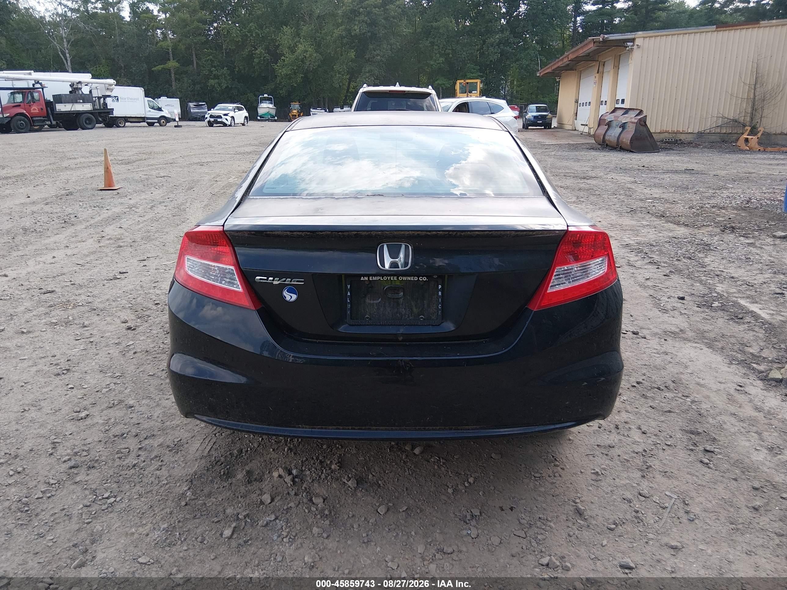 2013 Honda Civic Lx Black vin: 2HGFG3B52DH515388