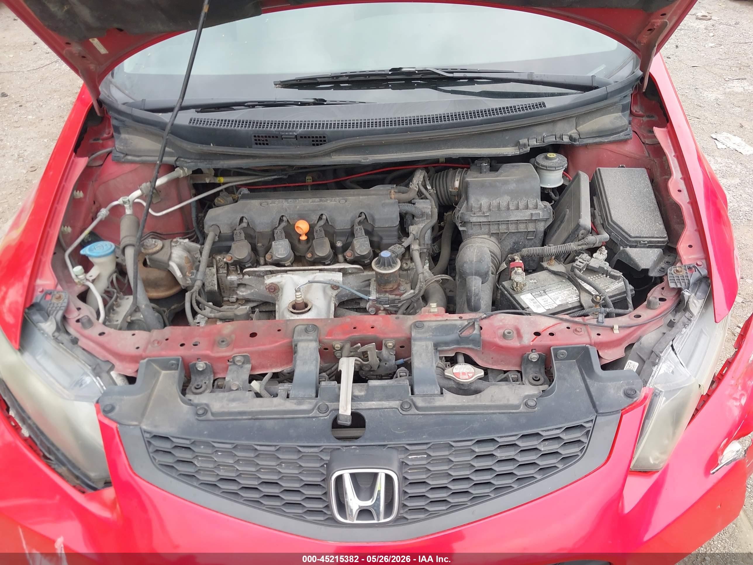 2013 Honda Civic Lx Red vin: 2HGFG3B52DH523393