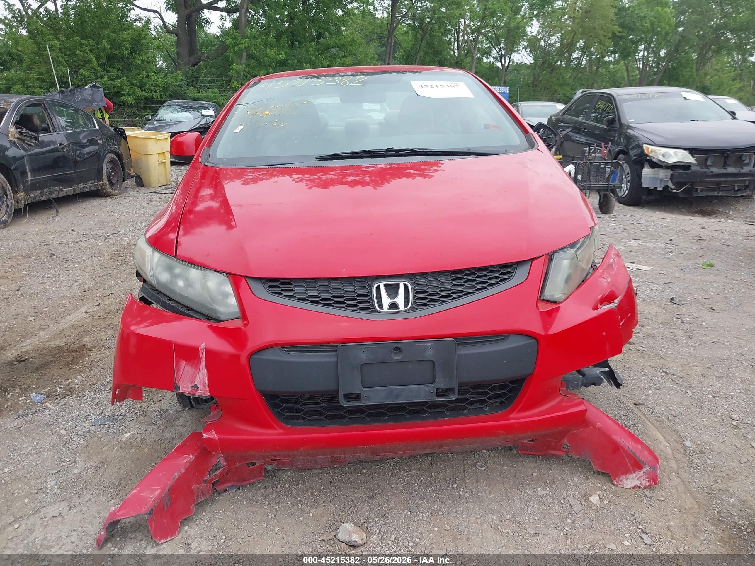 2013 Honda Civic Lx Red vin: 2HGFG3B52DH523393