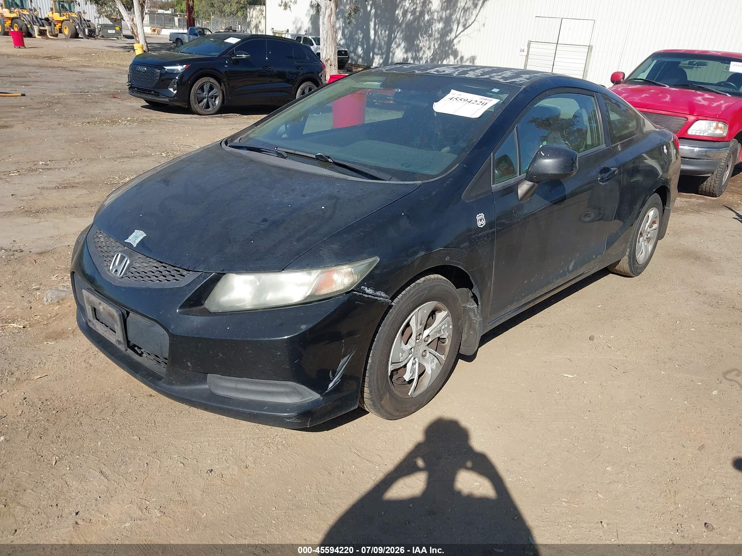 2013 Honda Civic Lx Black vin: 2HGFG3B52DH525578