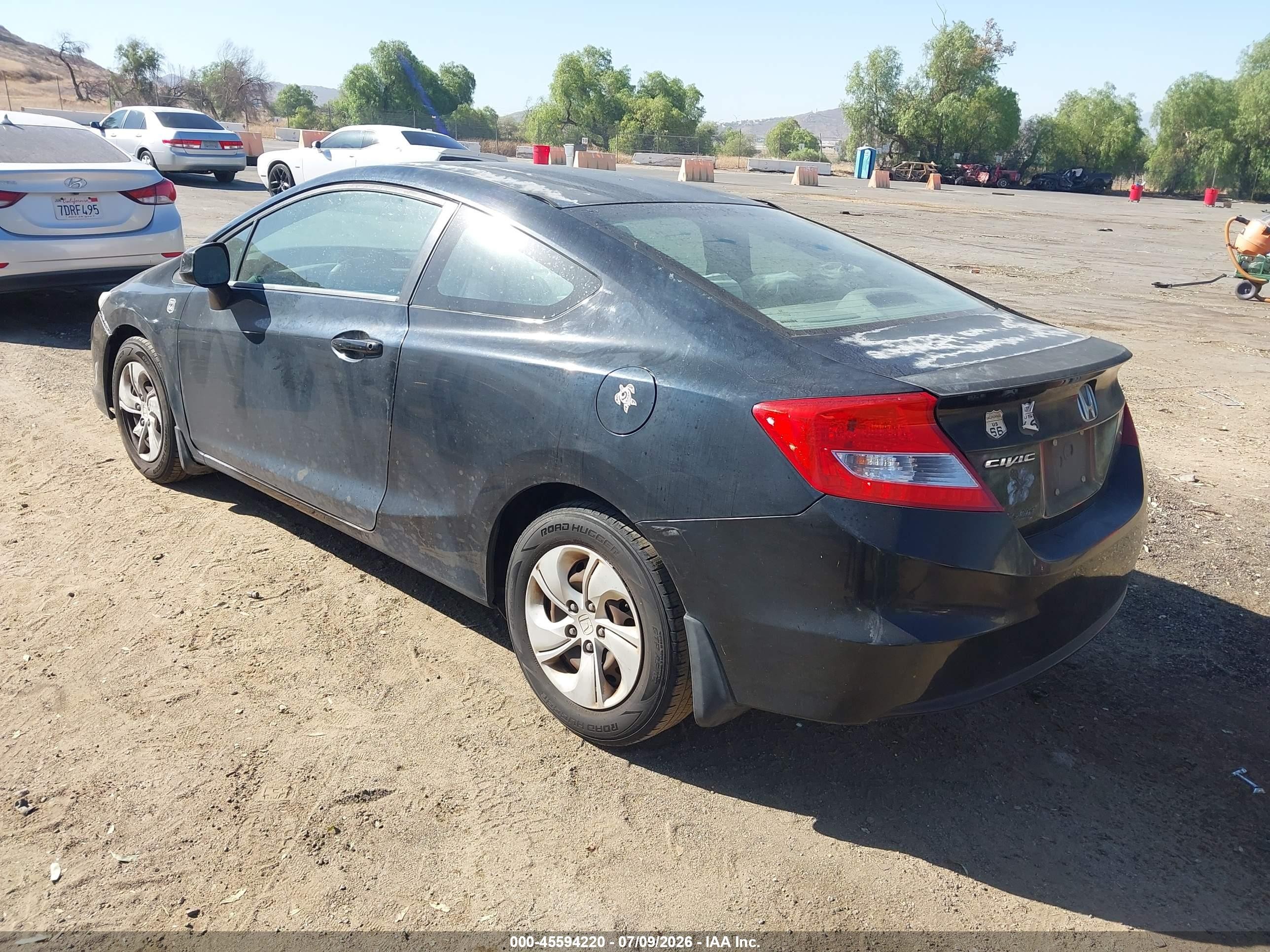 2013 Honda Civic Lx Black vin: 2HGFG3B52DH525578