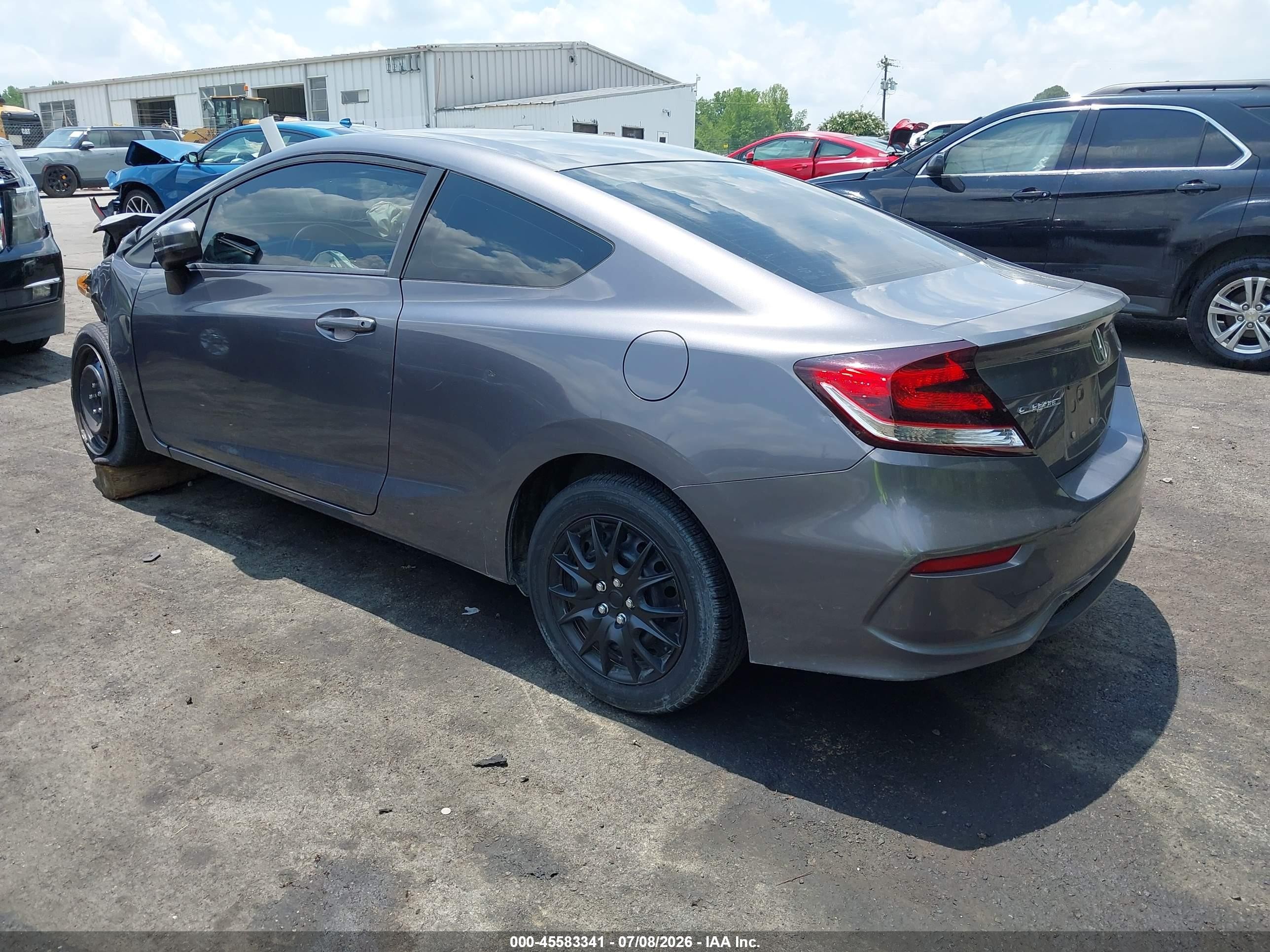 2014 Honda Civic Lx Gray vin: 2HGFG3B52EH506983