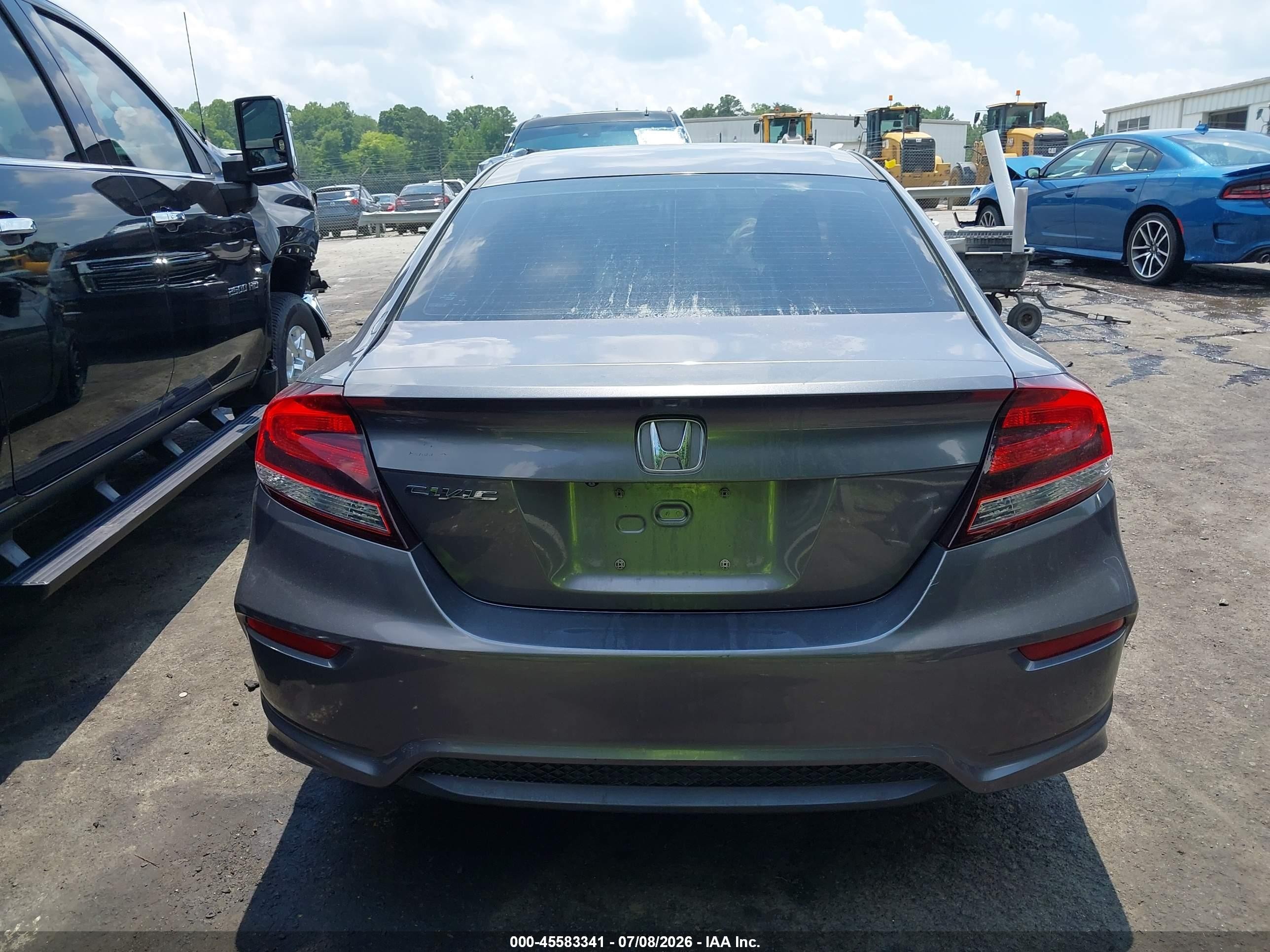 2014 Honda Civic Lx Gray vin: 2HGFG3B52EH506983