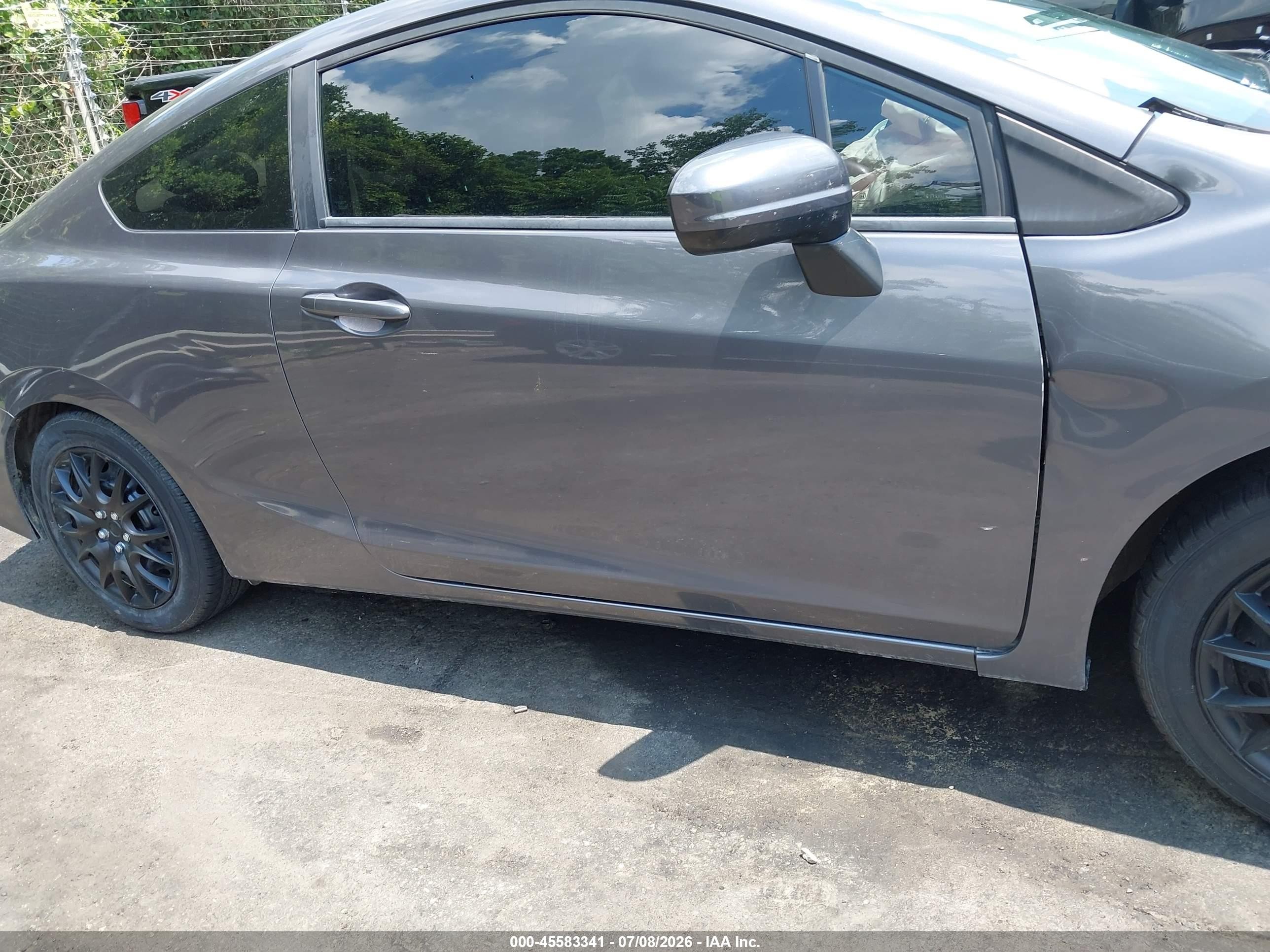 2014 Honda Civic Lx Gray vin: 2HGFG3B52EH506983