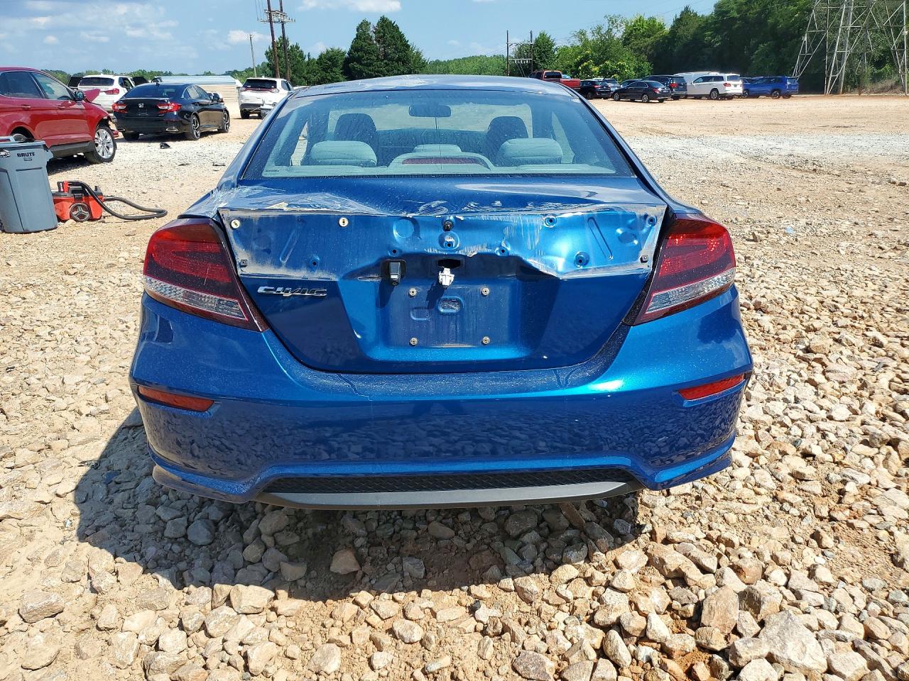 2014 Honda Civic Lx Blue vin: 2HGFG3B52EH524920