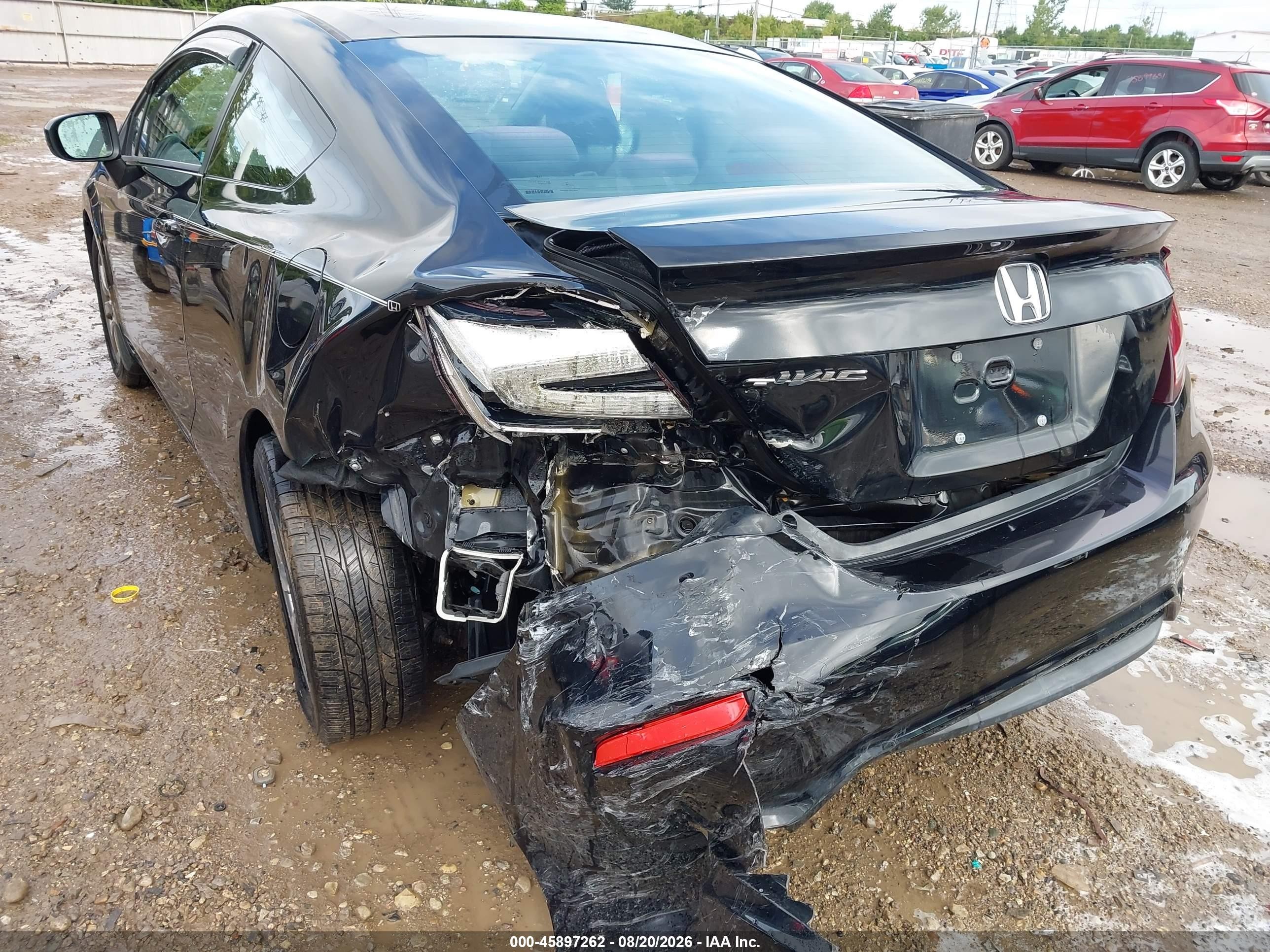 2015 Honda Civic Lx Black vin: 2HGFG3B52FH504734