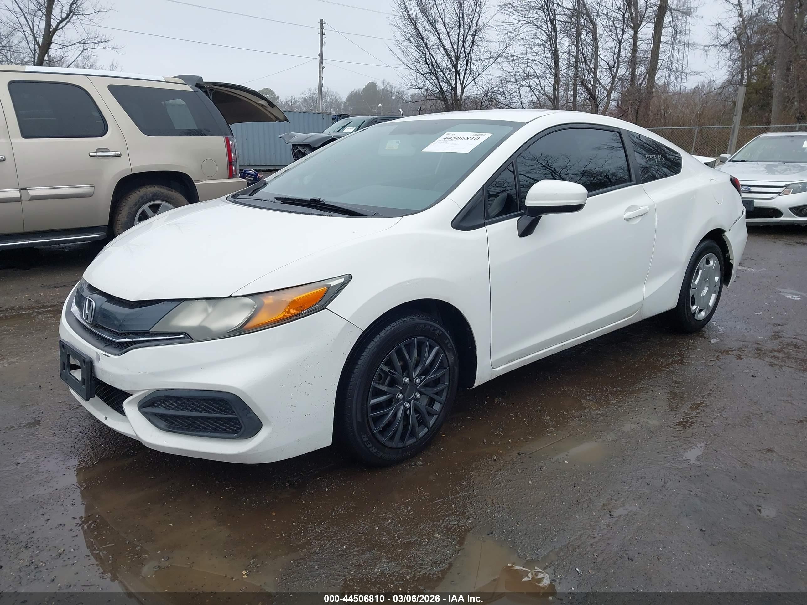 2015 Honda Civic Lx White vin: 2HGFG3B52FH533019