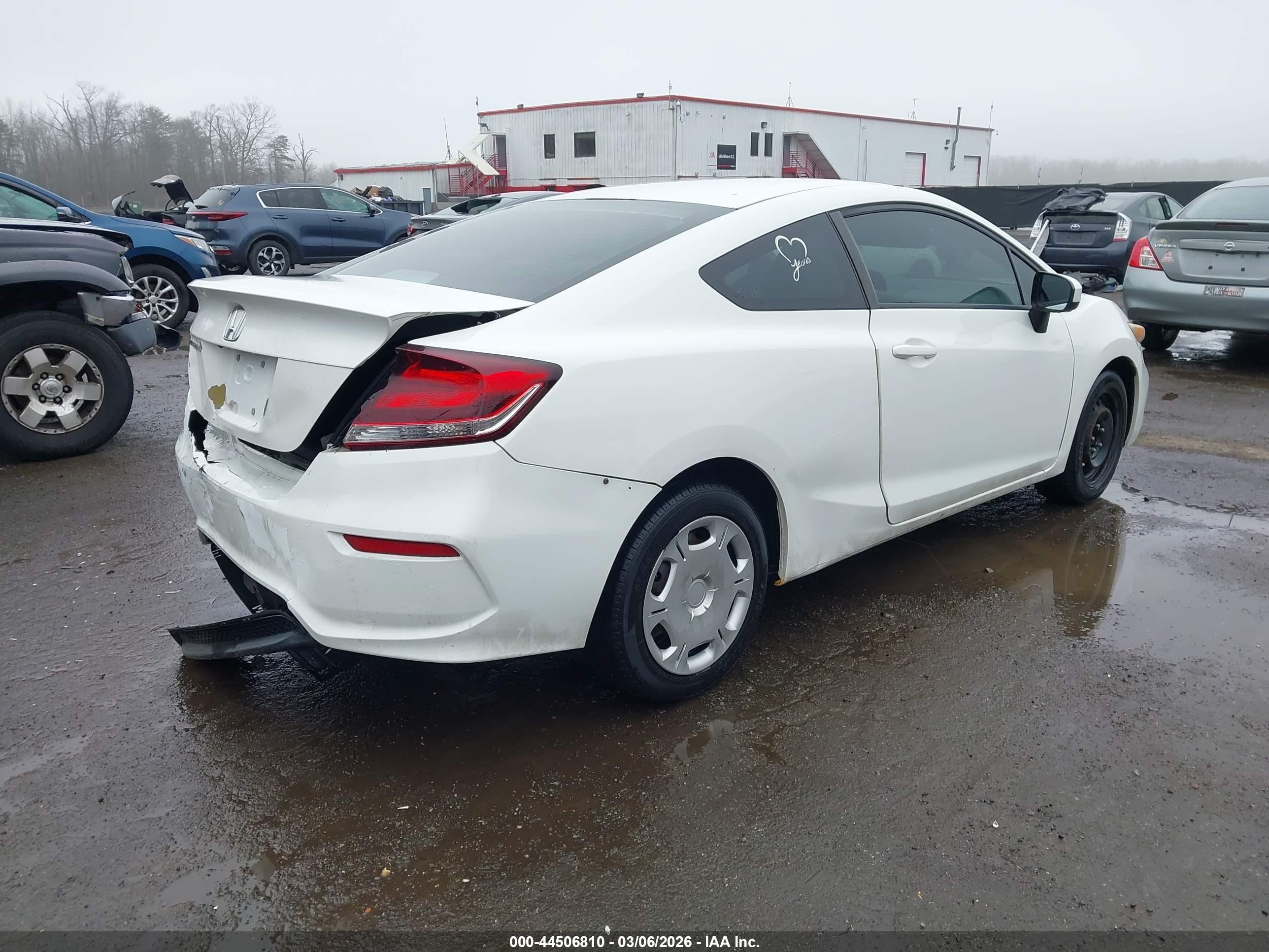 2015 Honda Civic Lx White vin: 2HGFG3B52FH533019