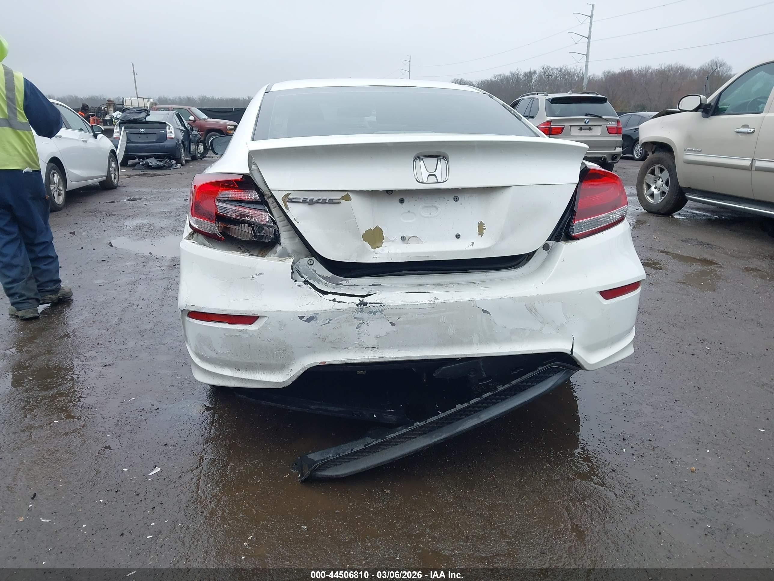 2015 Honda Civic Lx White vin: 2HGFG3B52FH533019