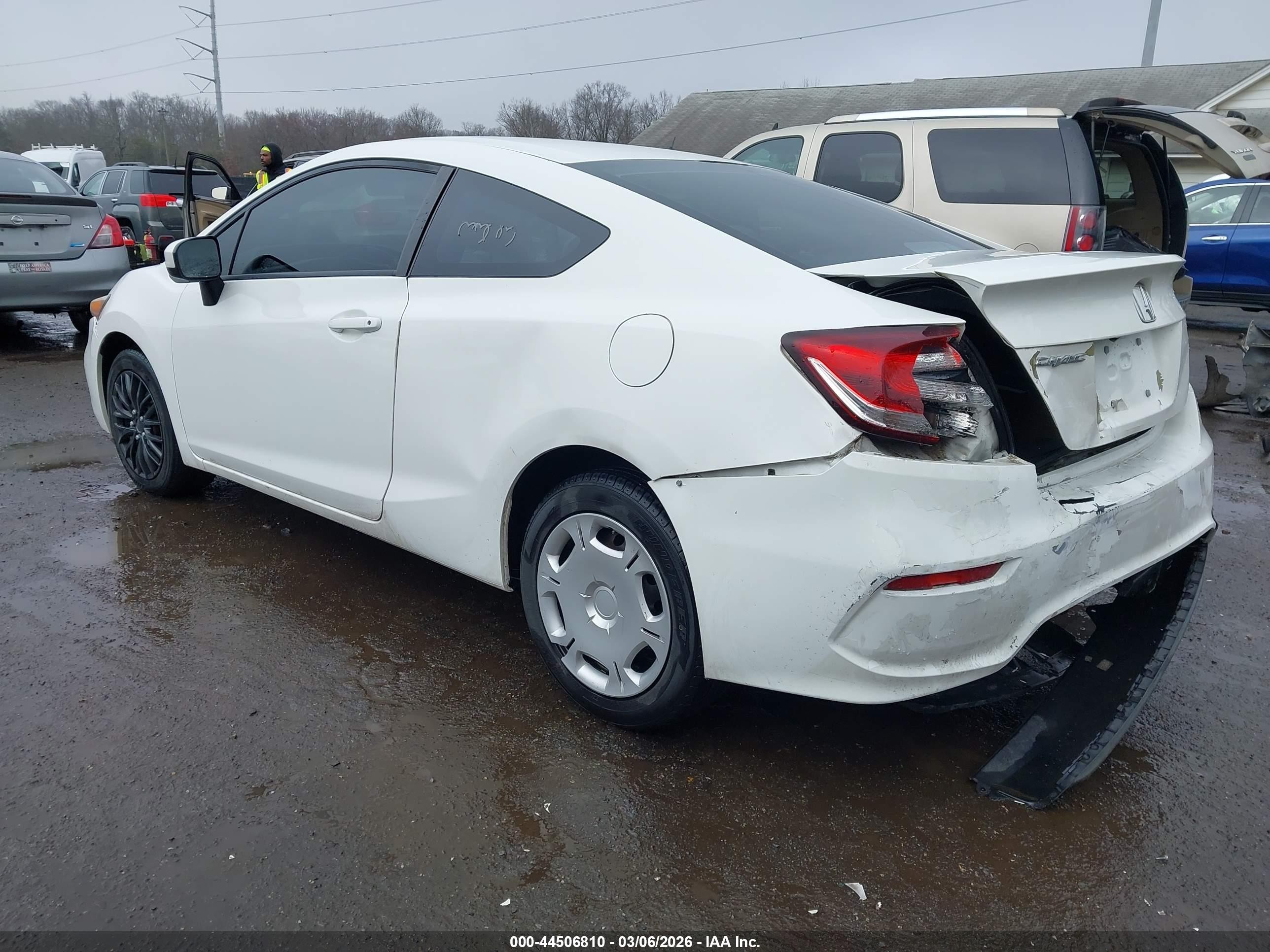 2015 Honda Civic Lx White vin: 2HGFG3B52FH533019