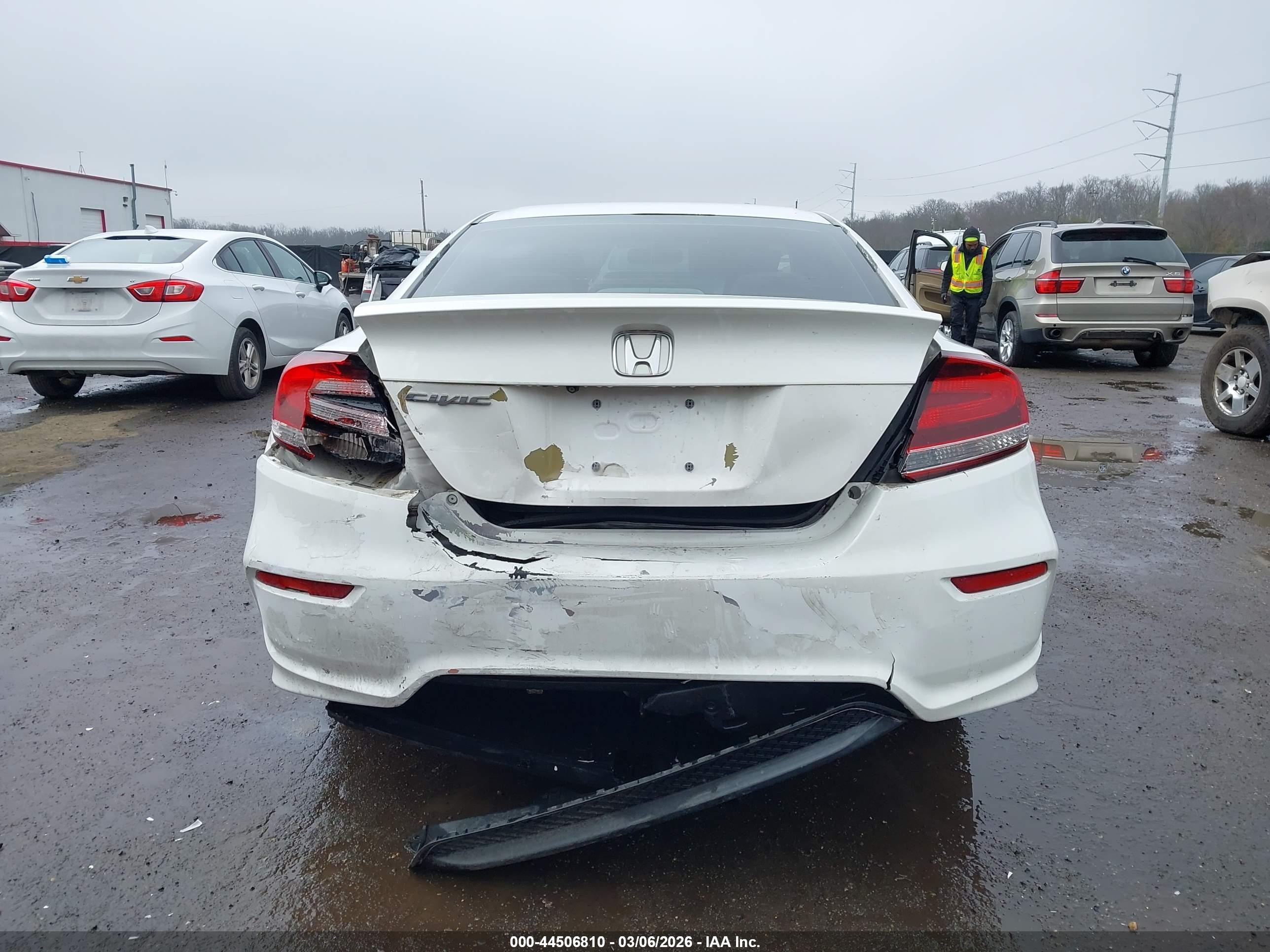 2015 Honda Civic Lx White vin: 2HGFG3B52FH533019