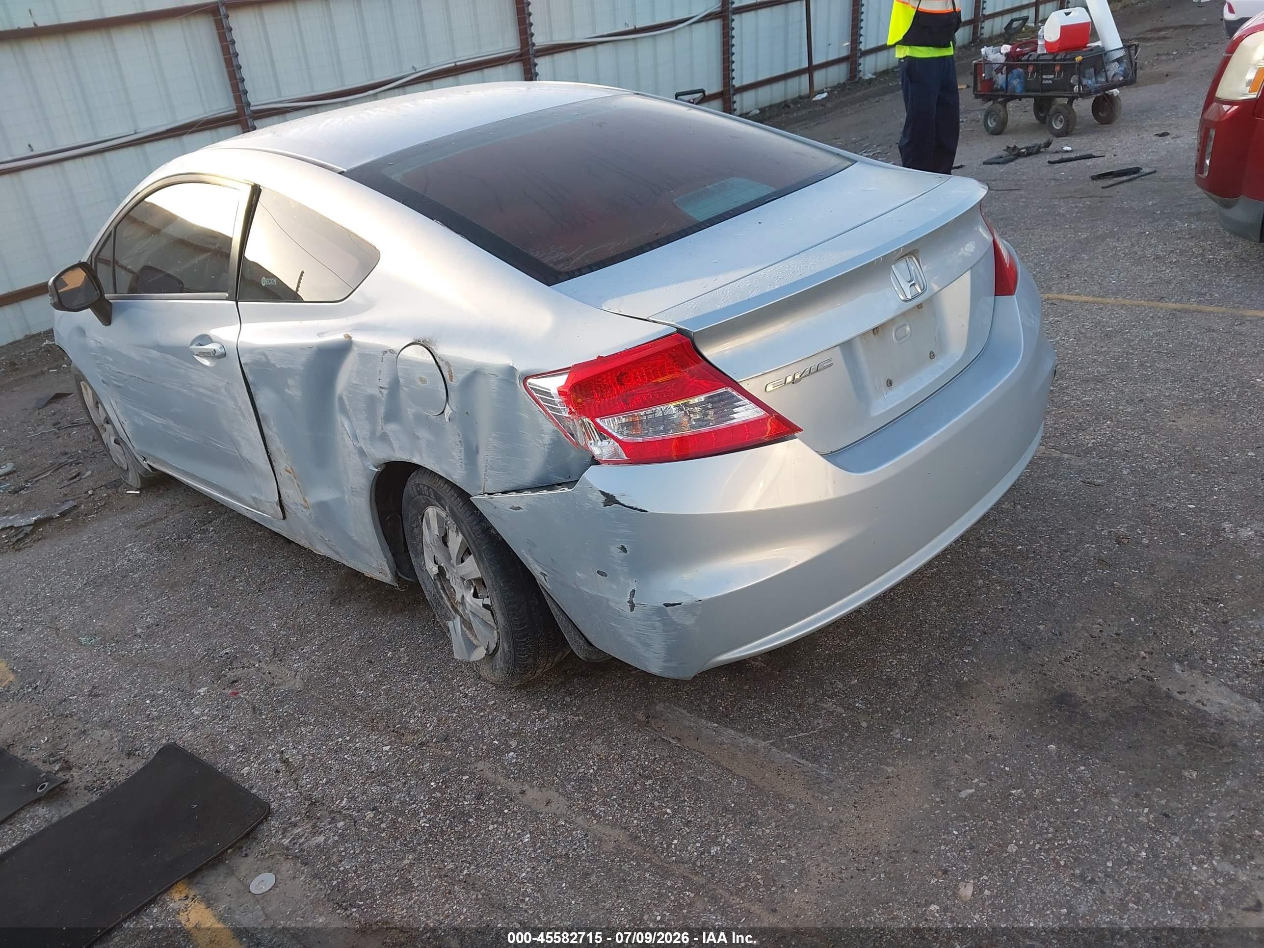 2012 Honda Civic Lx Blue vin: 2HGFG3B53CH511400