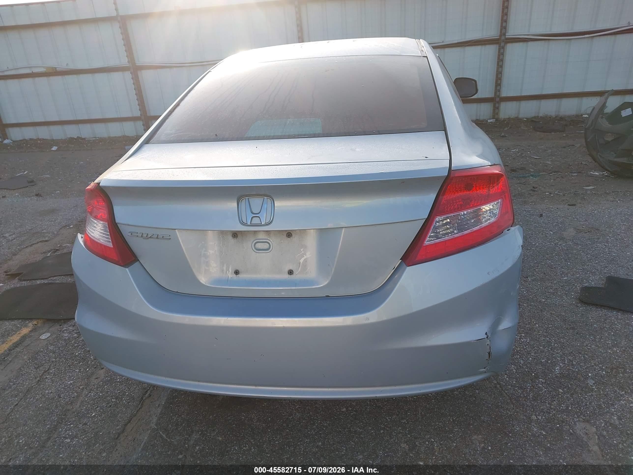 2012 Honda Civic Lx Blue vin: 2HGFG3B53CH511400