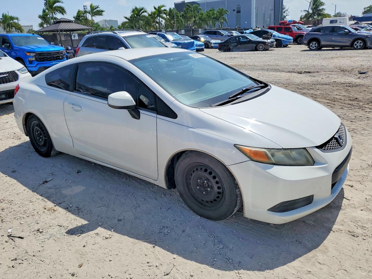 2012 Honda Civic Lx White vin: 2HGFG3B53CH519612