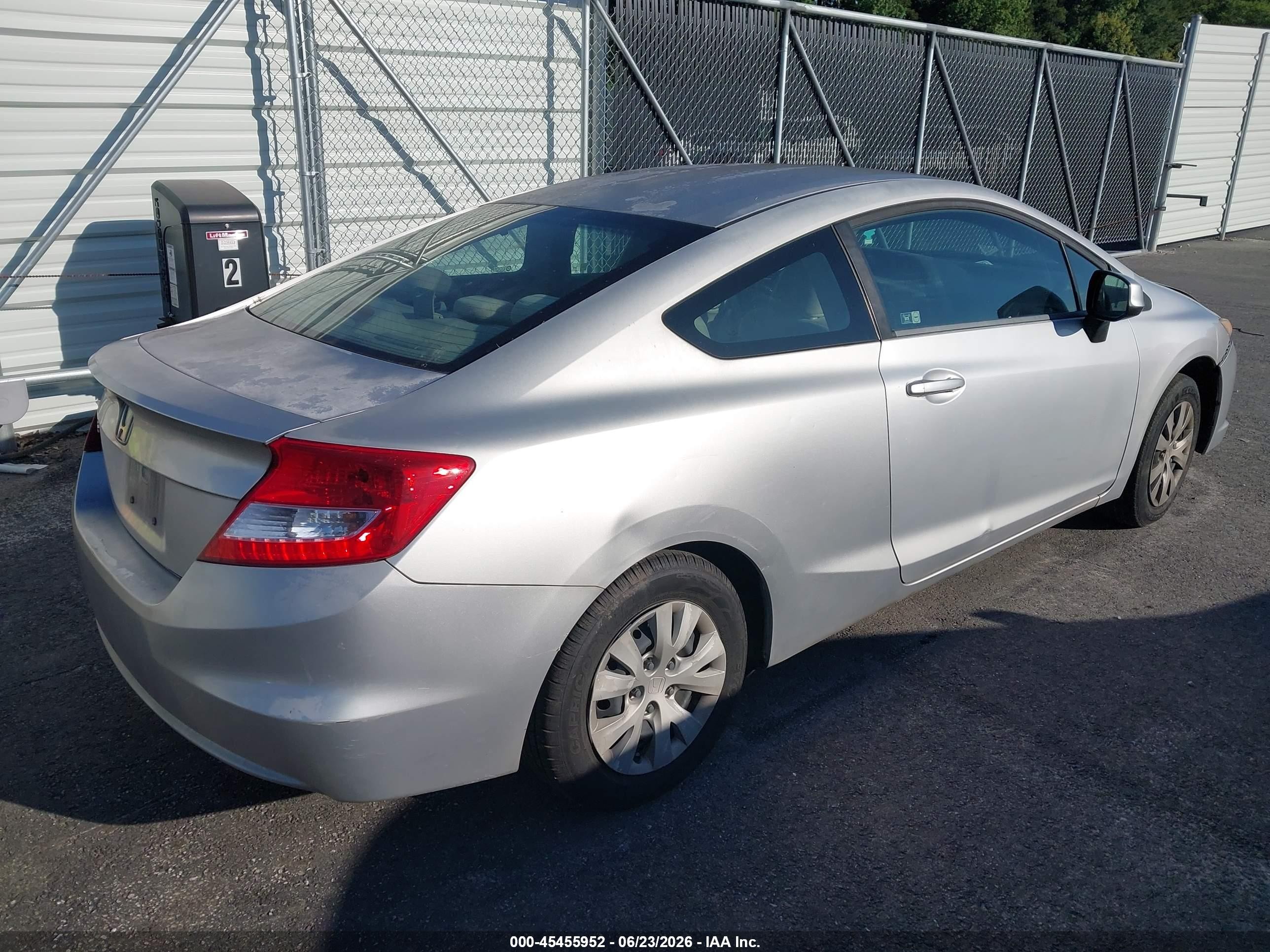 2012 Honda Civic Lx Серый vin: 2HGFG3B53CH523143