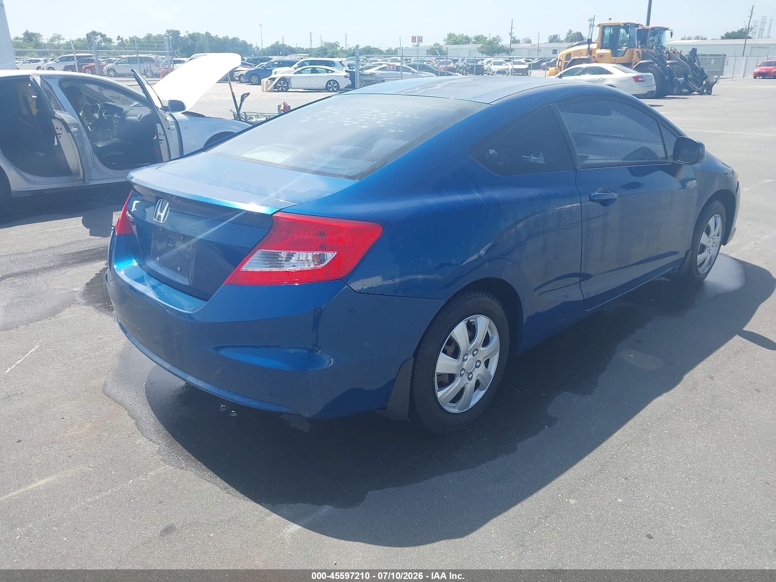 2012 Honda Civic Lx Синий vin: 2HGFG3B53CH534451