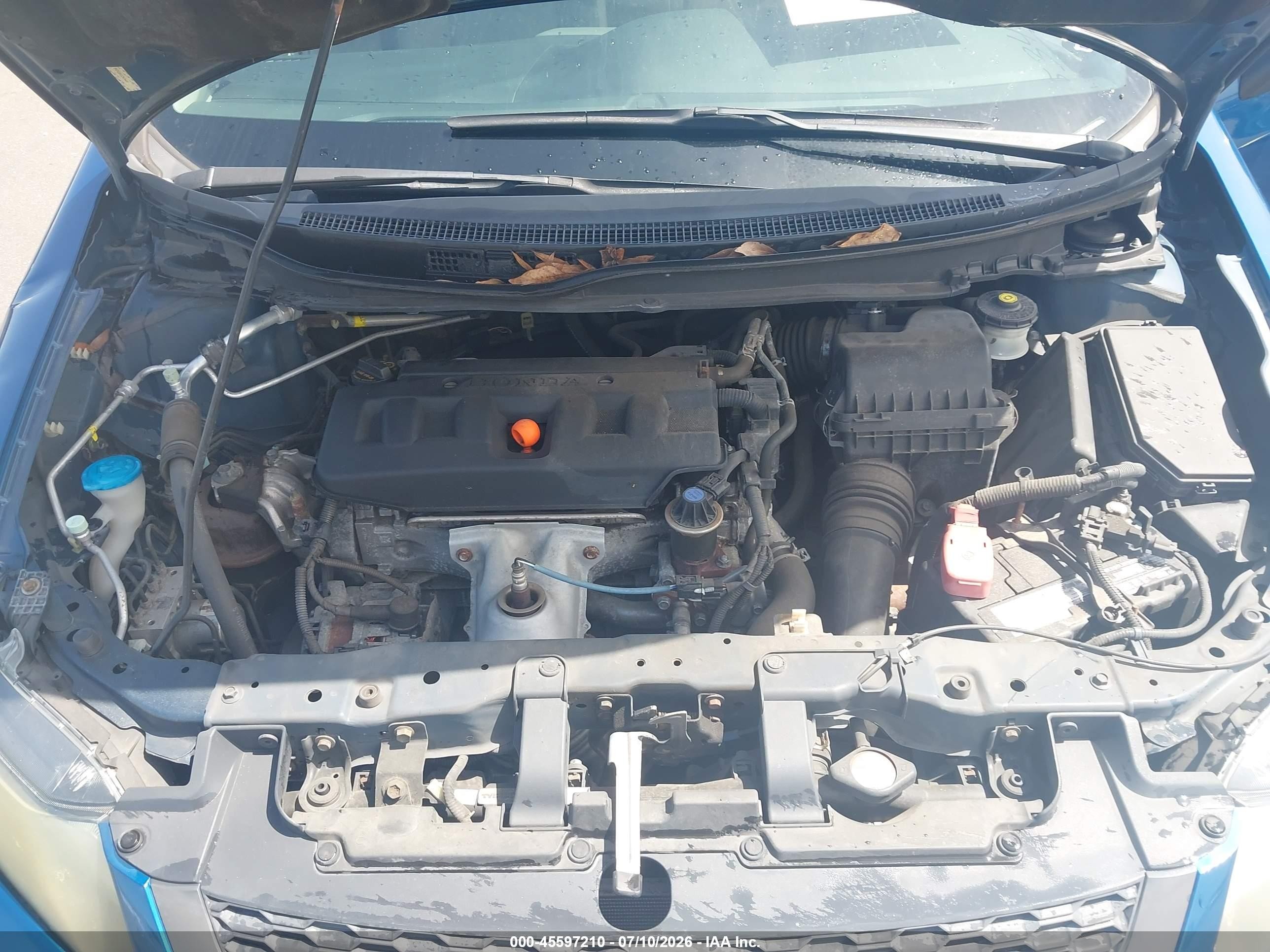 2012 Honda Civic Lx Синий vin: 2HGFG3B53CH534451