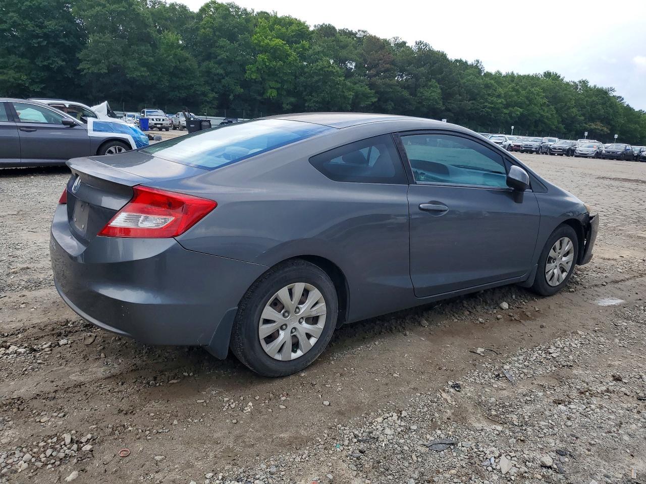 2012 Honda Civic Lx Gray vin: 2HGFG3B53CH536071