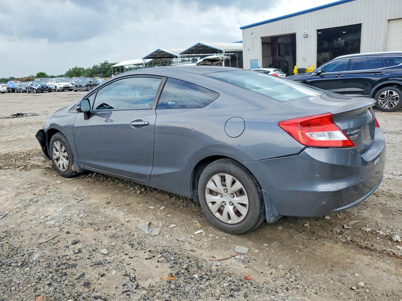 2012 Honda Civic Lx Gray vin: 2HGFG3B53CH536071