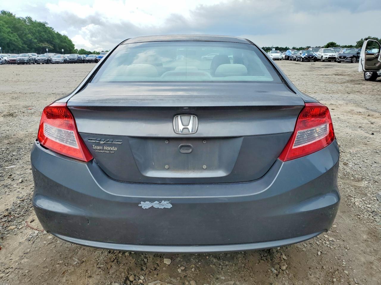 2012 Honda Civic Lx Gray vin: 2HGFG3B53CH536071
