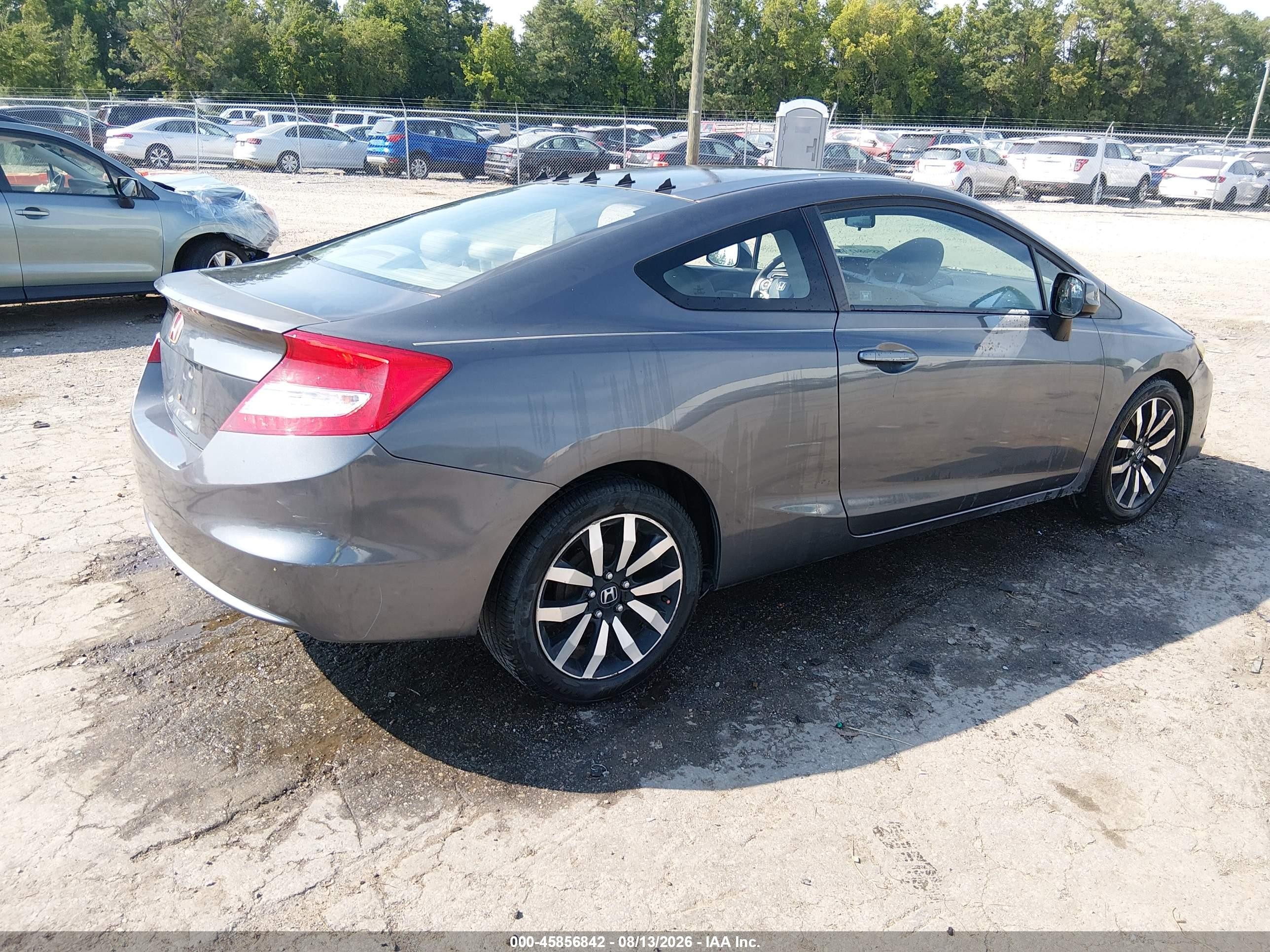 2013 Honda Civic Lx Серый vin: 2HGFG3B53DH506571