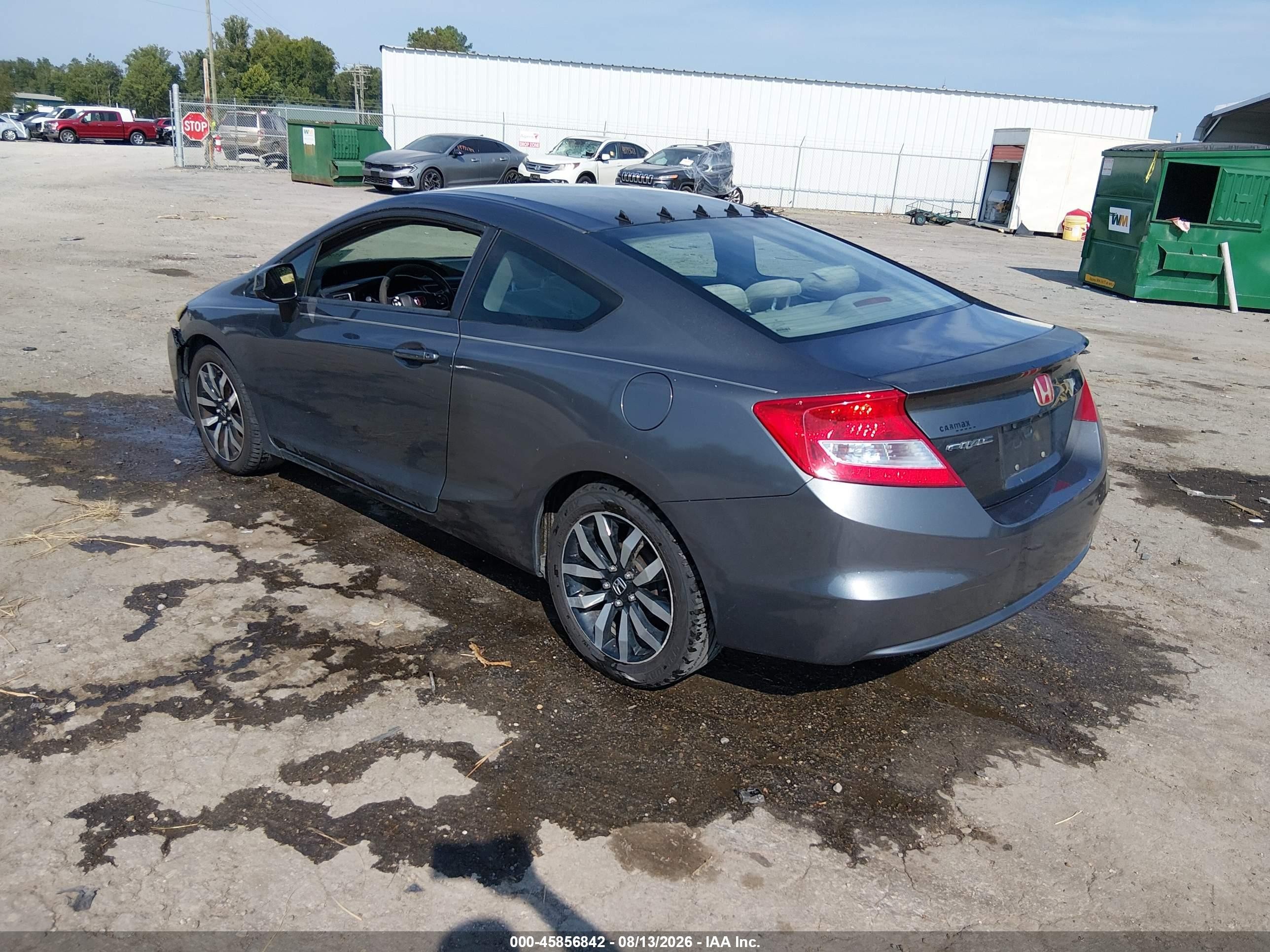 2013 Honda Civic Lx Серый vin: 2HGFG3B53DH506571