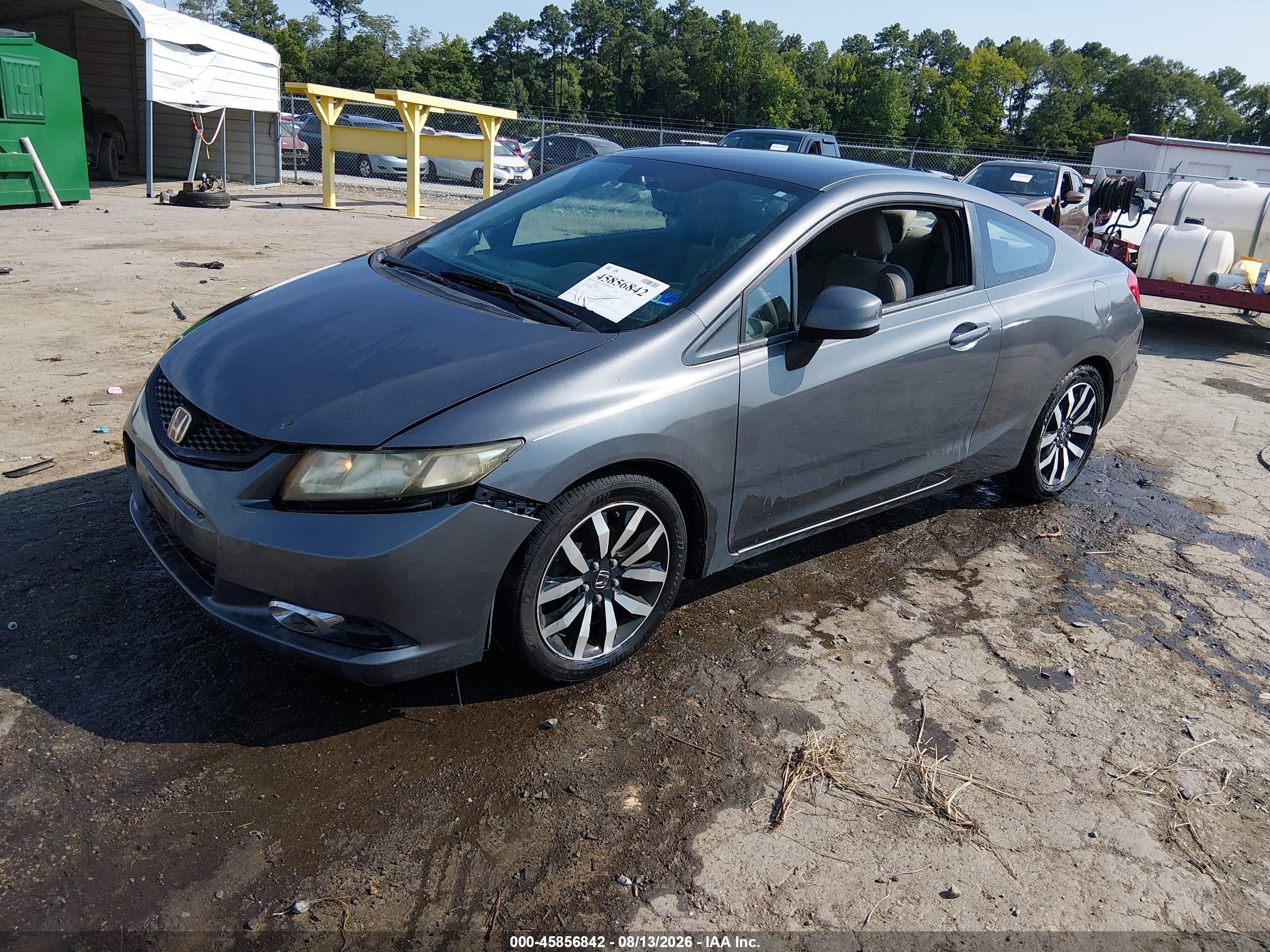 2013 Honda Civic Lx Серый vin: 2HGFG3B53DH506571