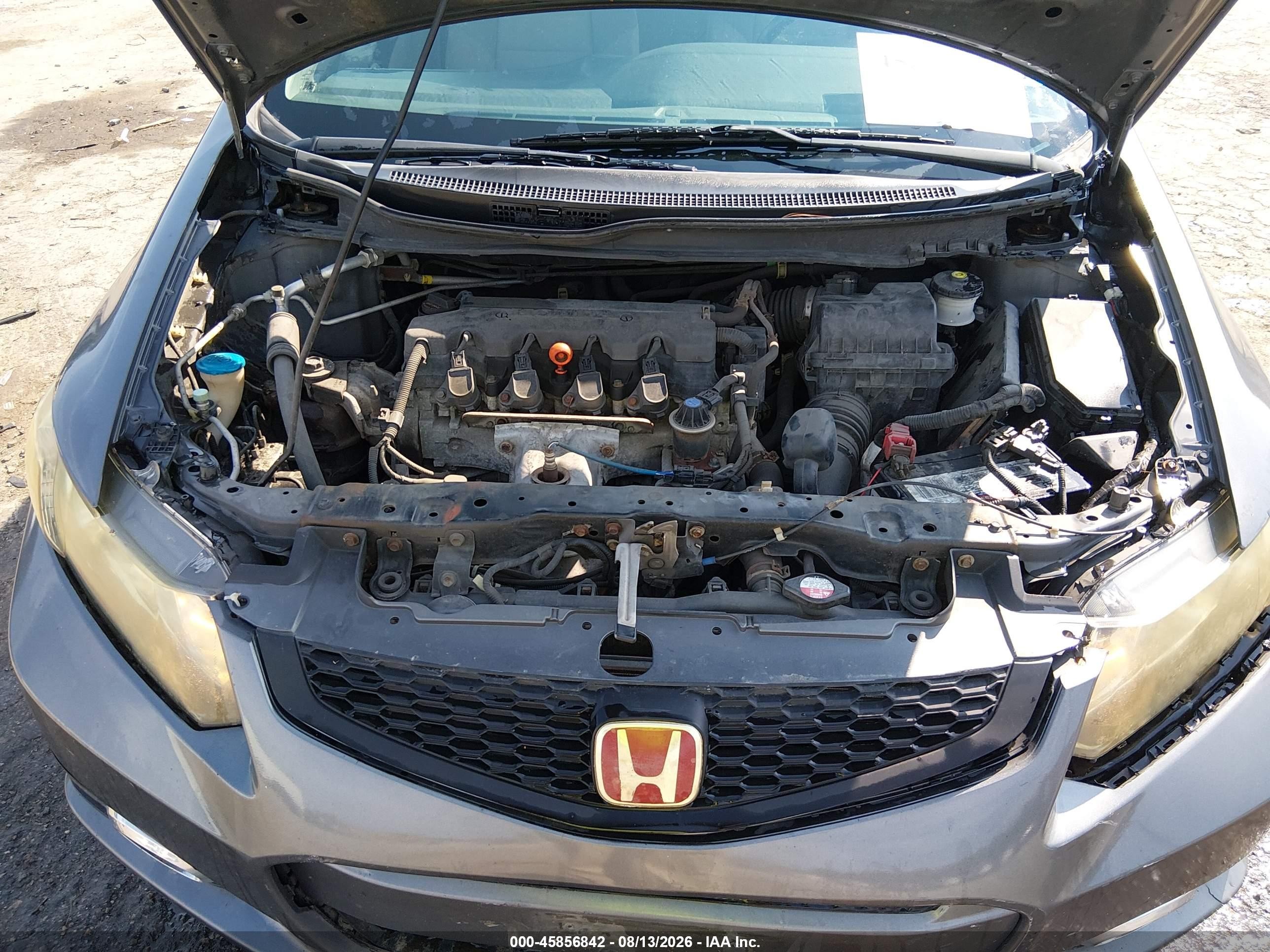 2013 Honda Civic Lx Серый vin: 2HGFG3B53DH506571
