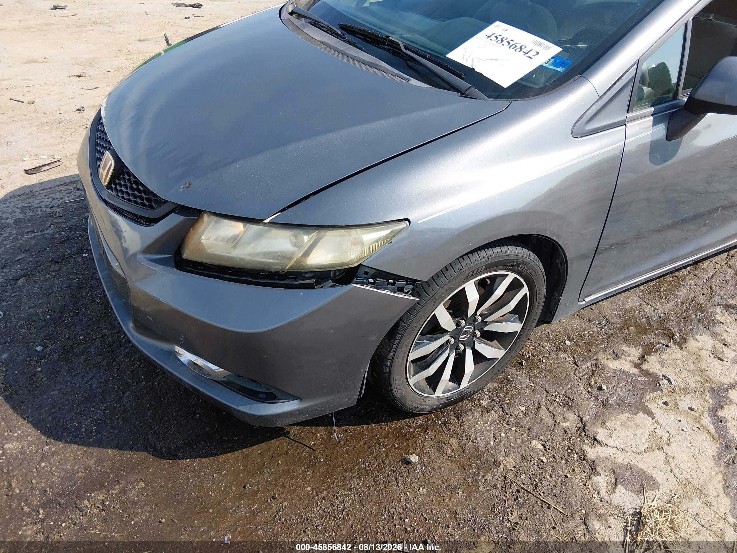 2013 Honda Civic Lx Серый vin: 2HGFG3B53DH506571