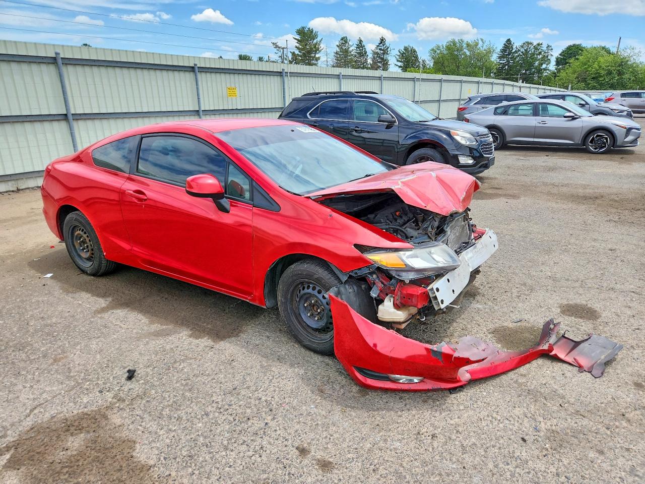 2013 Honda Civic Lx Красный vin: 2HGFG3B53DH508644